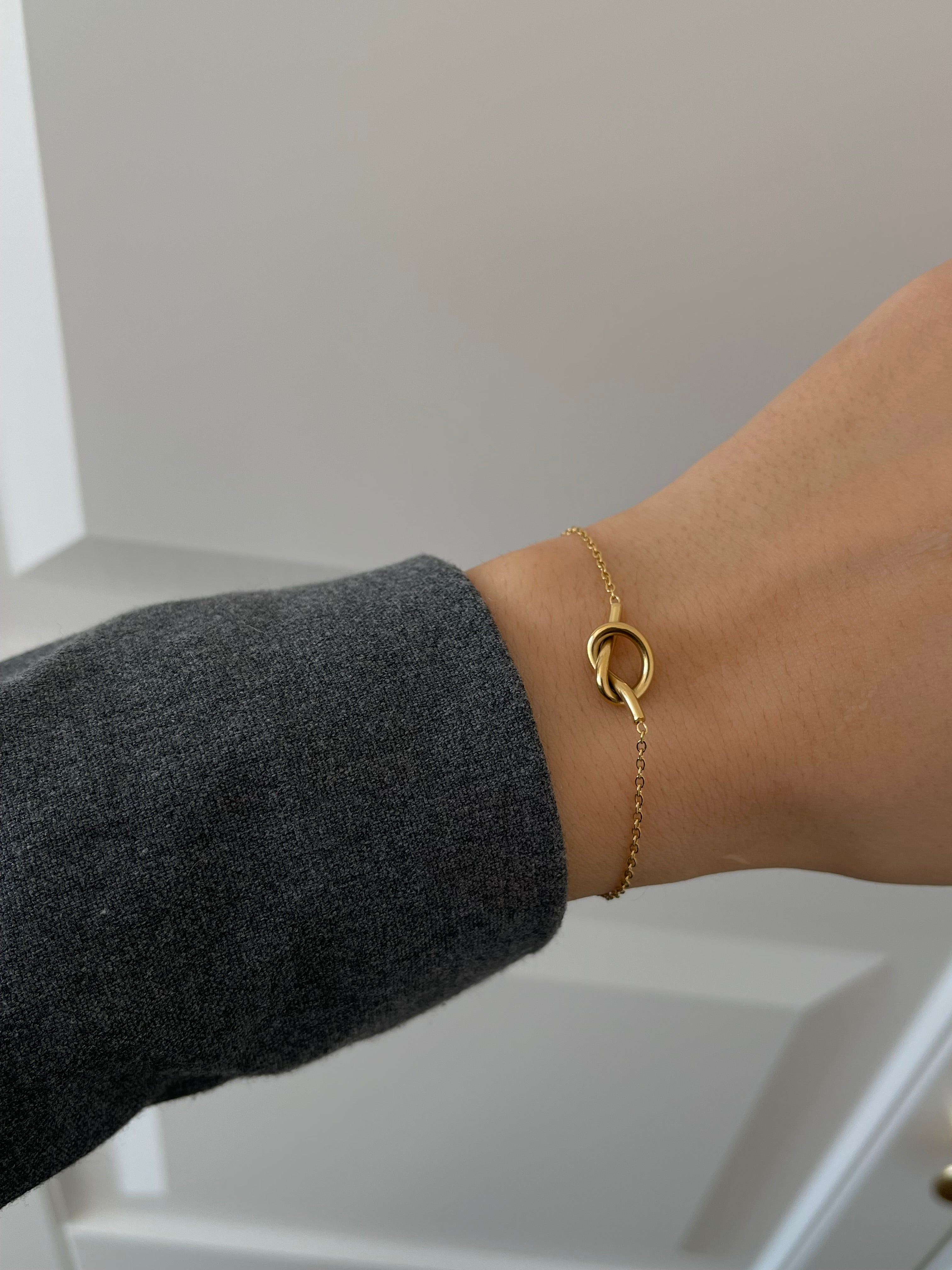 Çelik basic düğüm bileklik