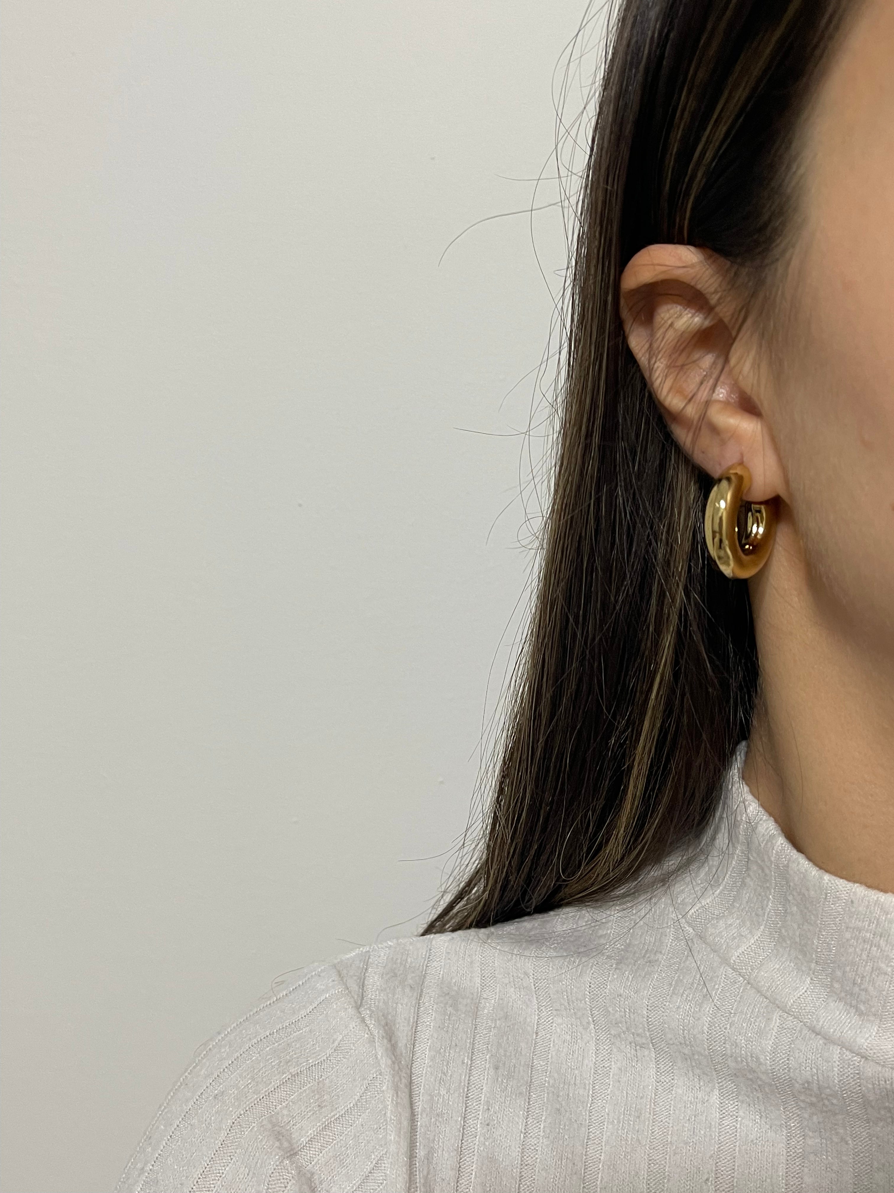 Çelik bubble halka küpe