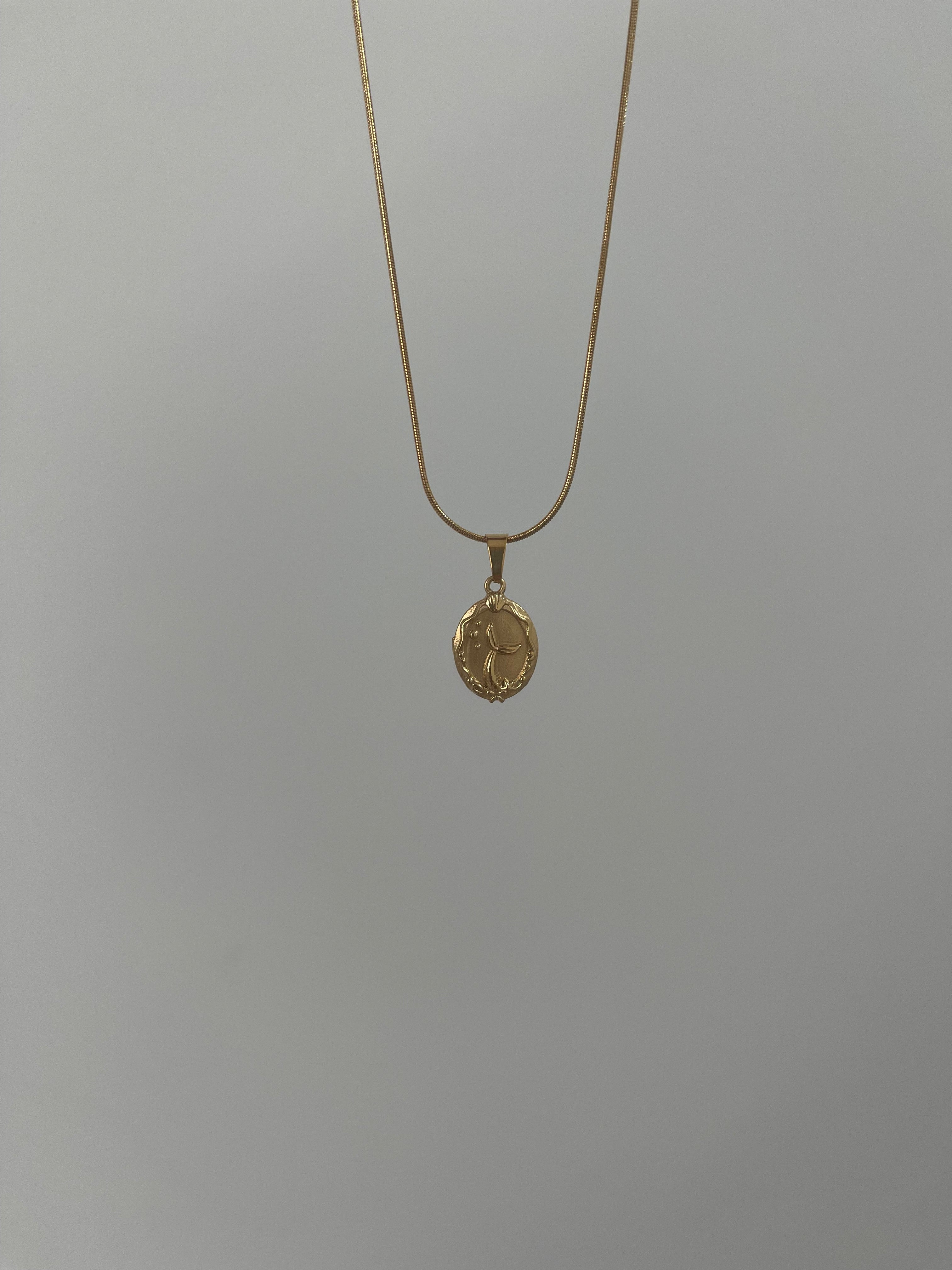 Çelik çift taraflı matmazel kolye