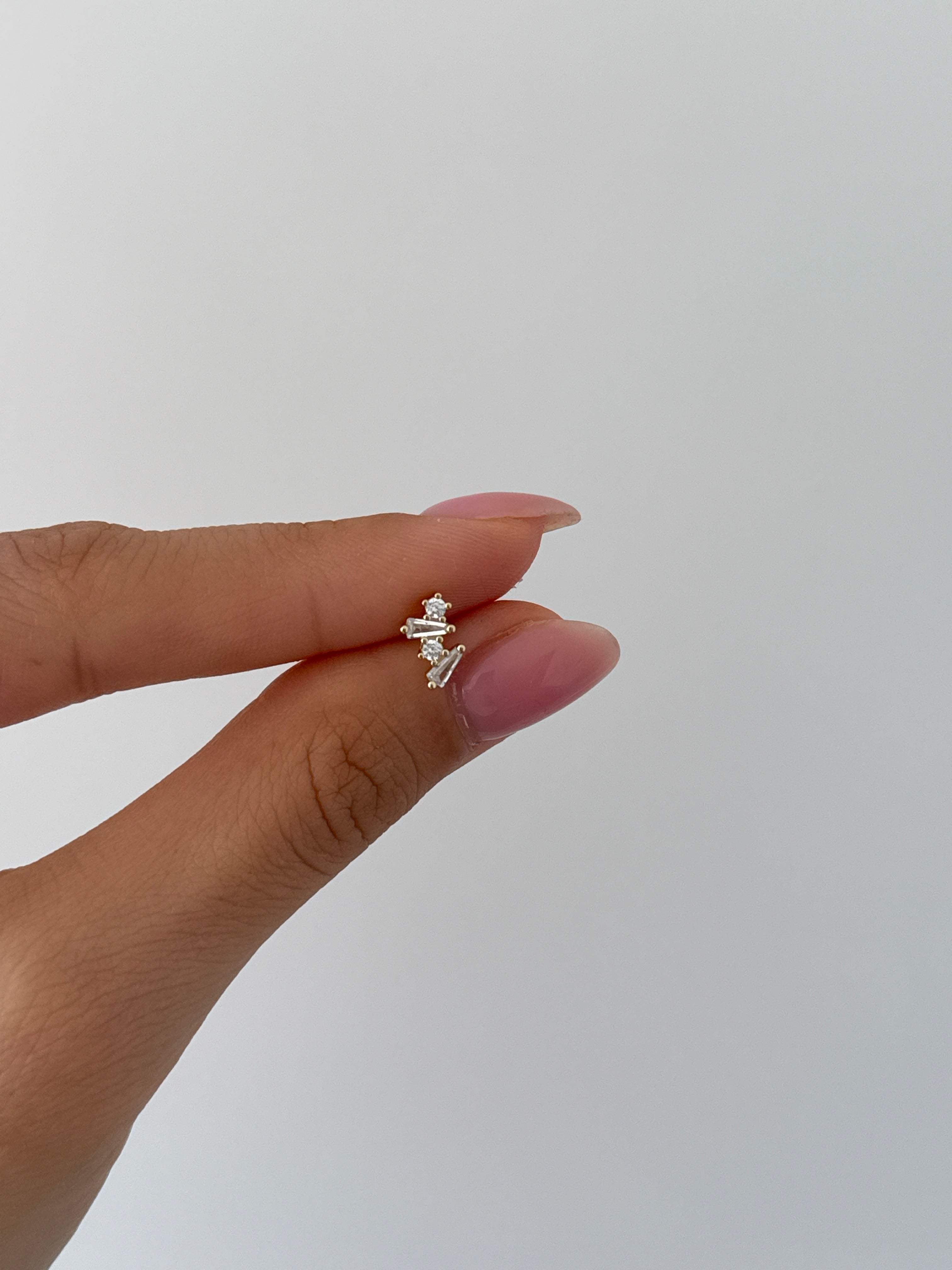 925 gümüş mix kesim piercing