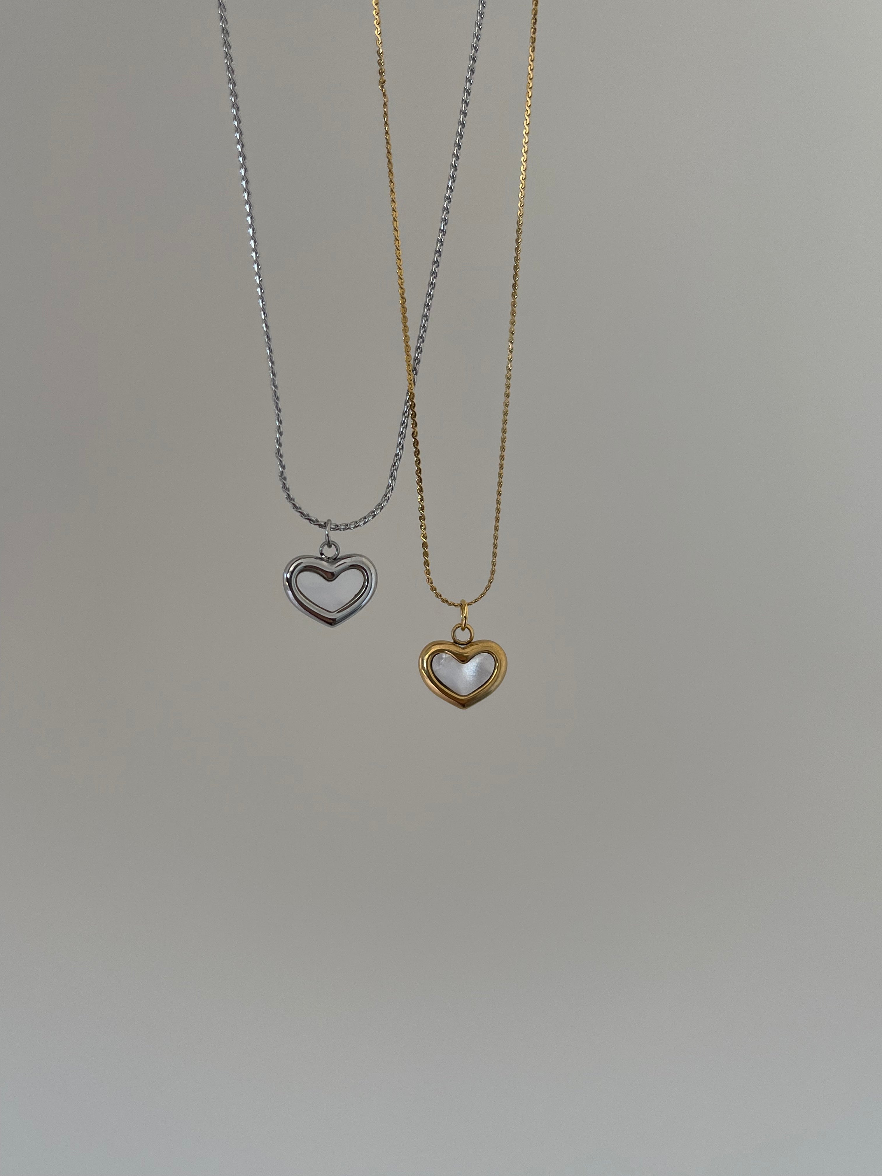 Çelik basic kalp kolye