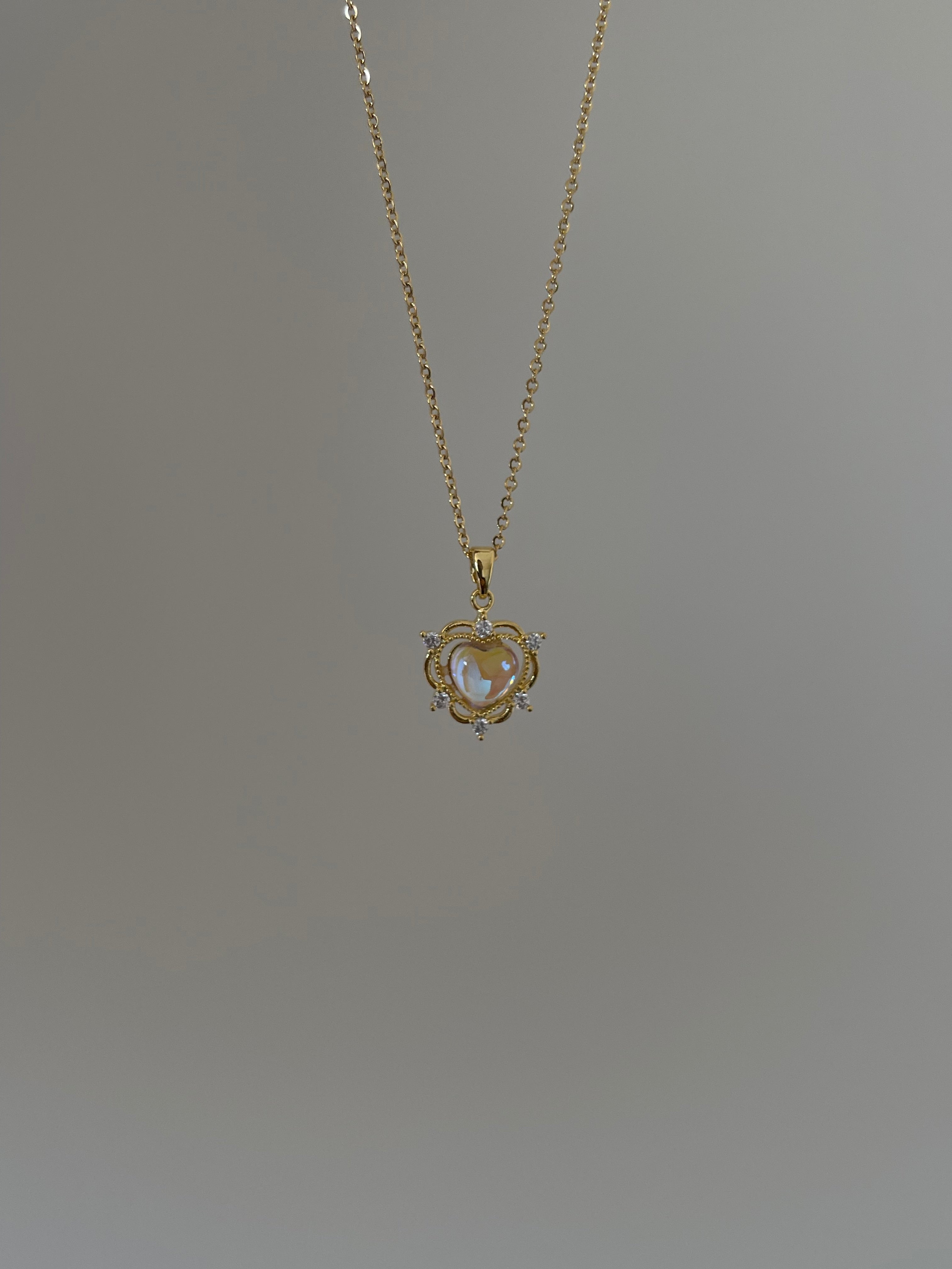 Çelik royal kalp kolye