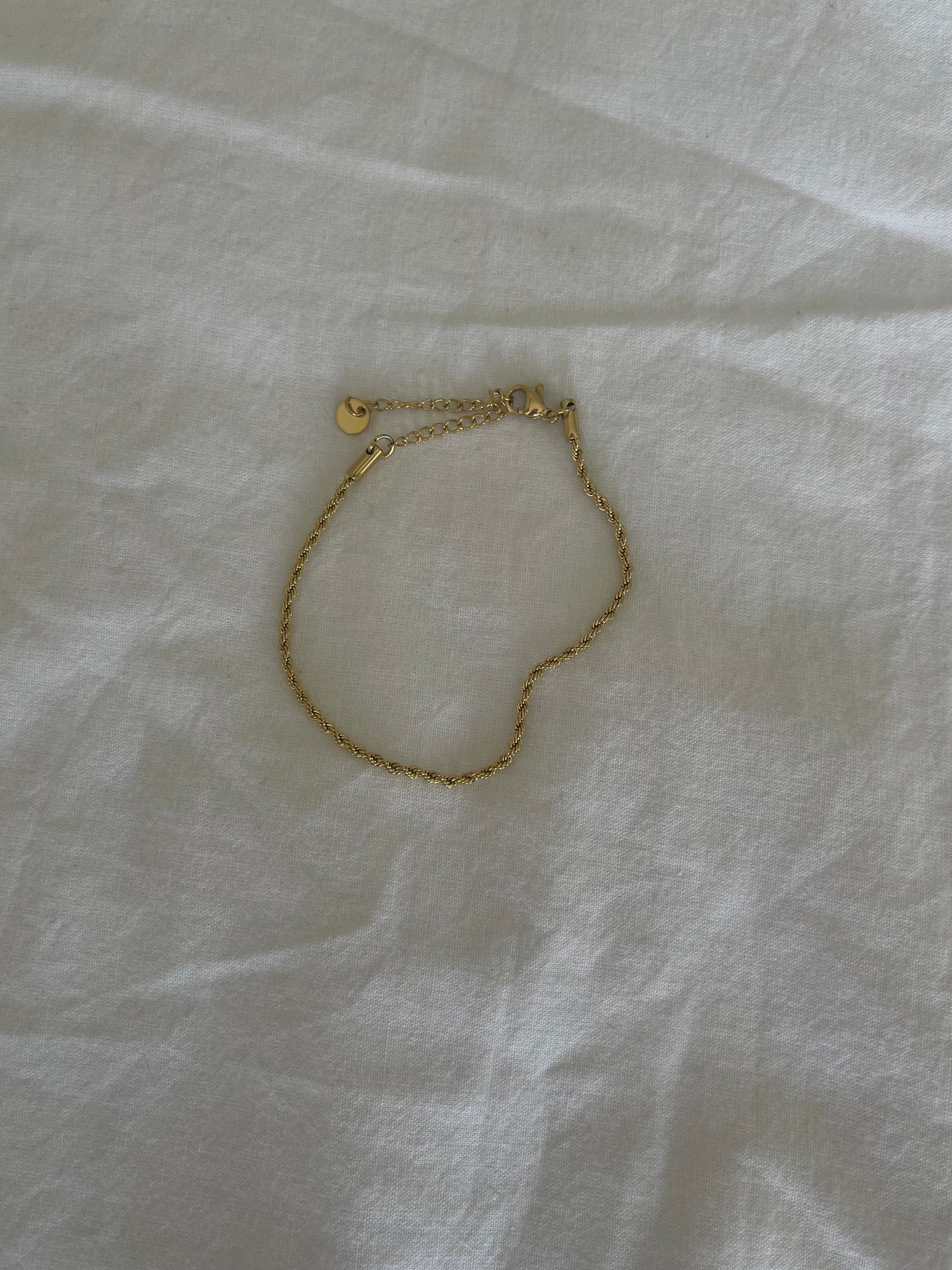 Çelik burgu zincir bileklik