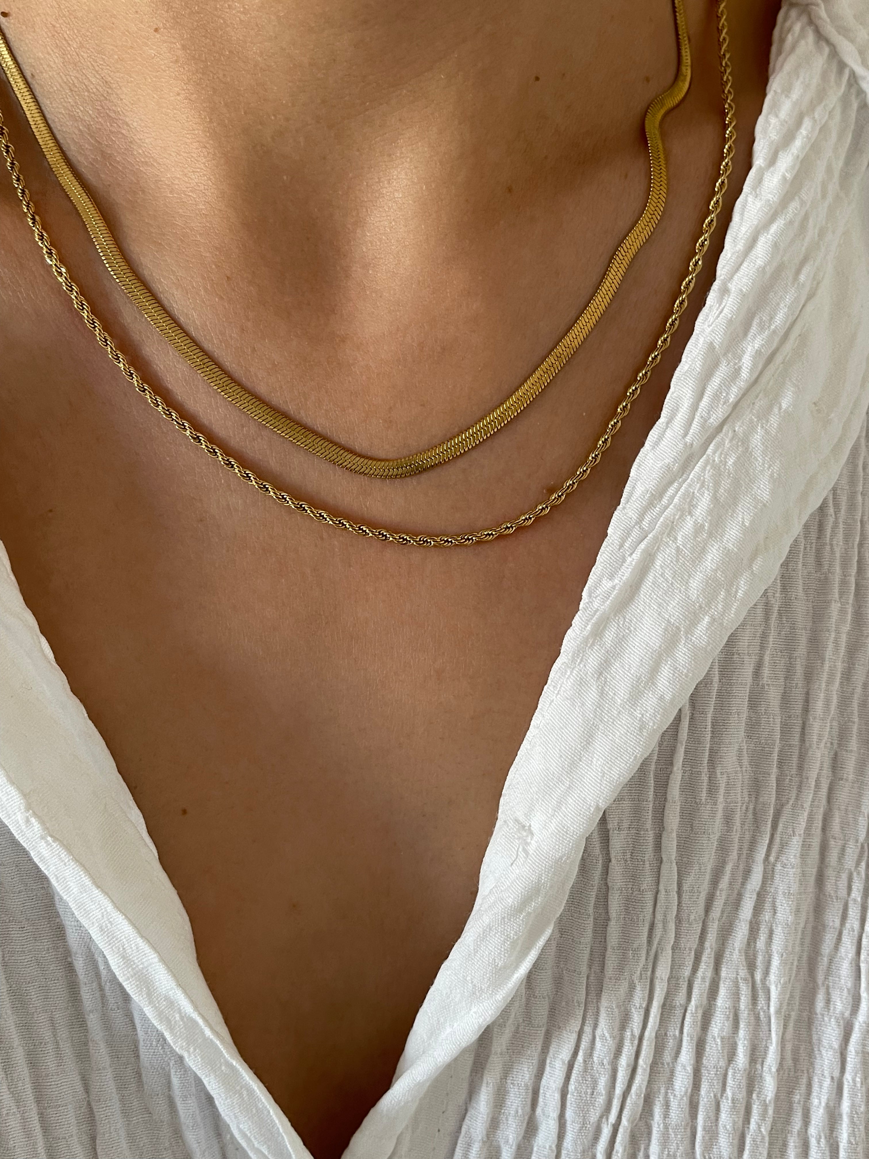 Çelik birleşik burgu & italyan zincir kolye