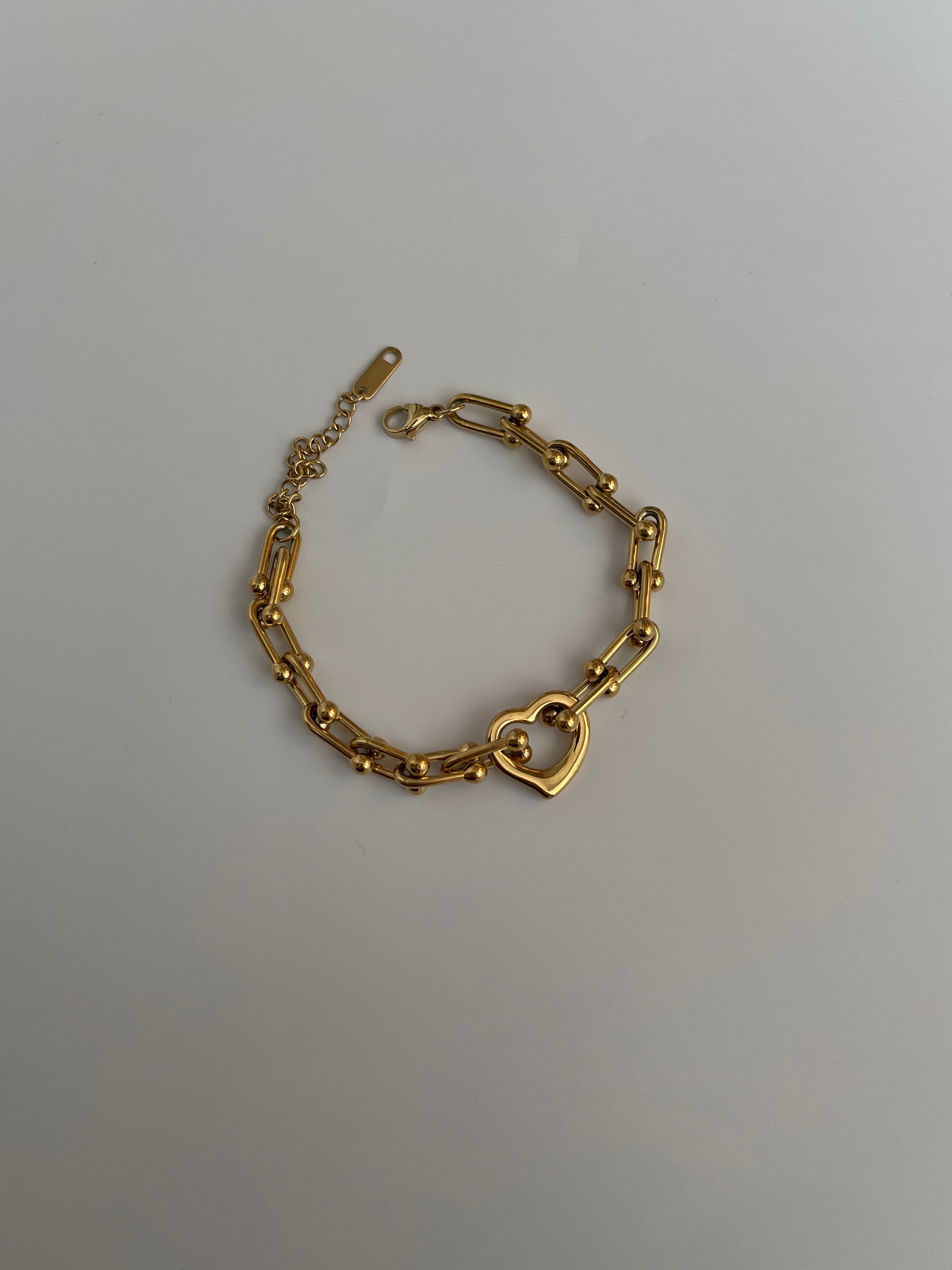 Çelik boş kalp bileklik