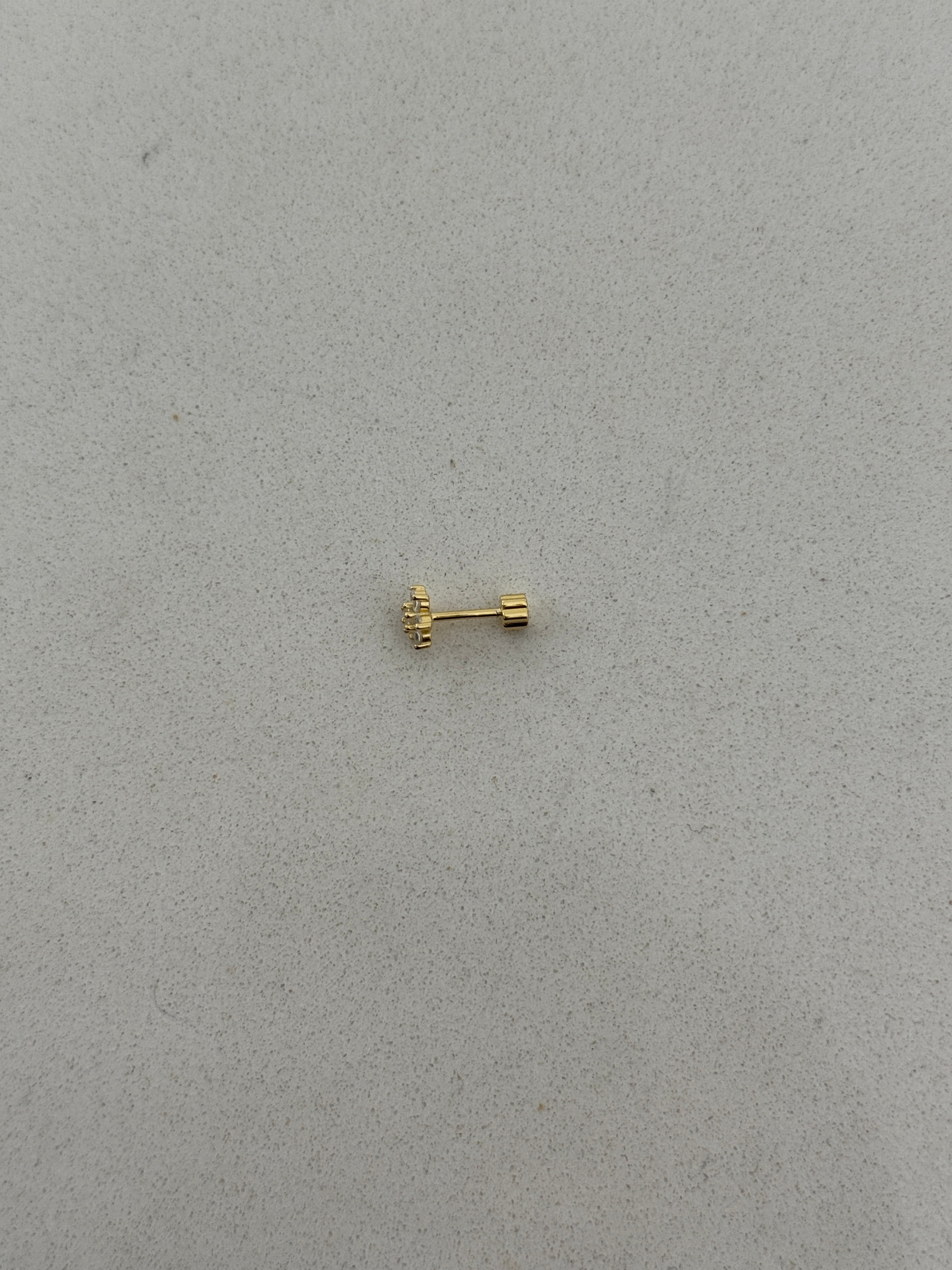 925 gümüş | çiçek piercing