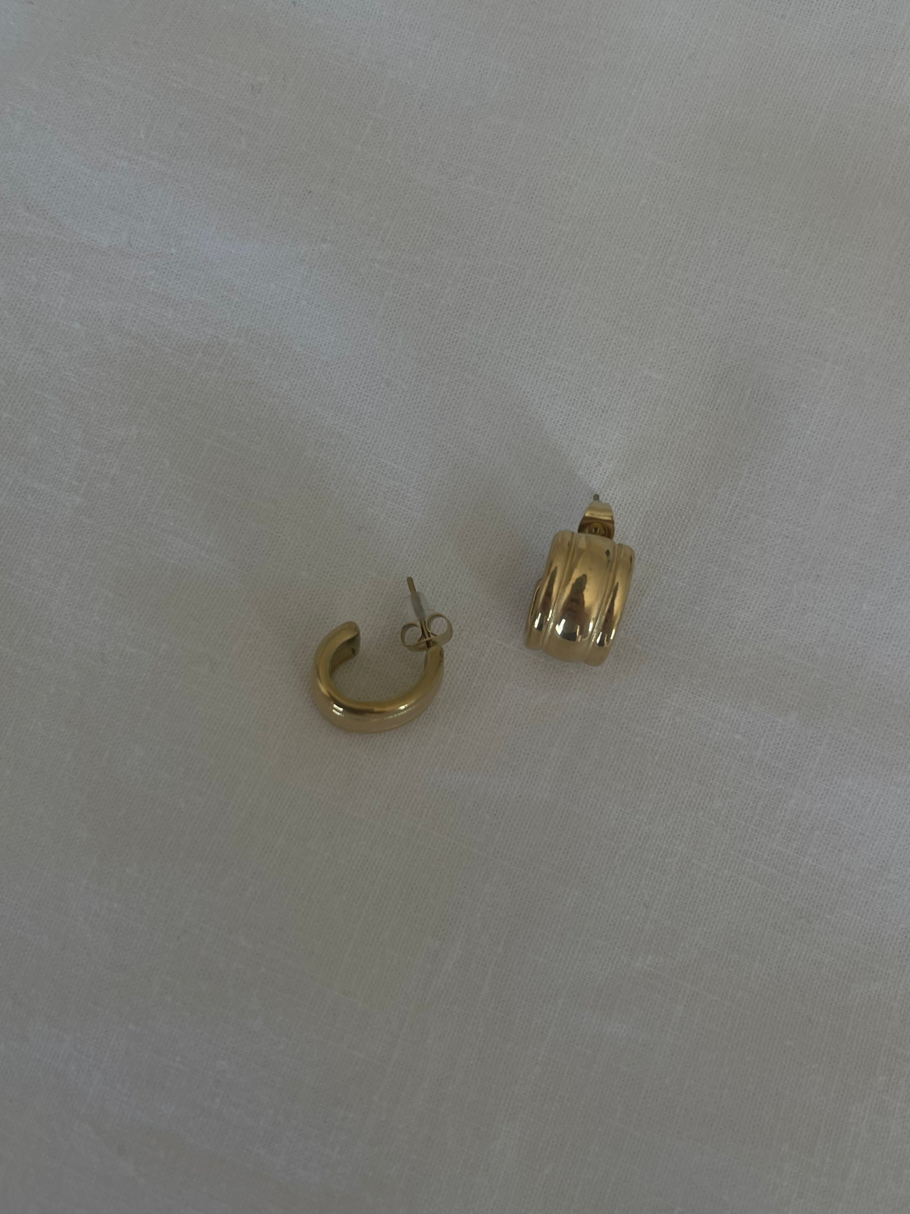 Çelik vintage plaka küpe