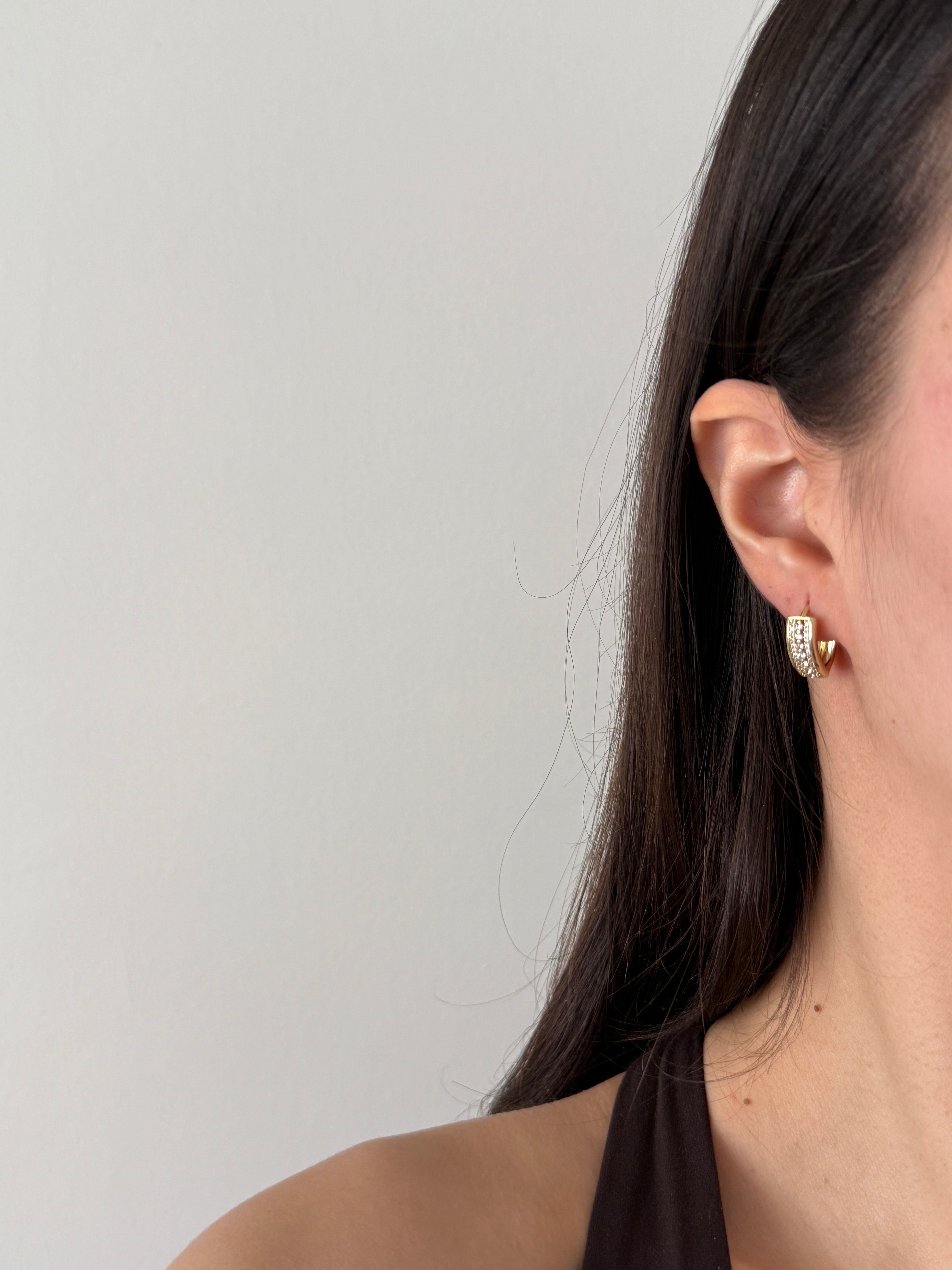 Xuping kalın oval küpe