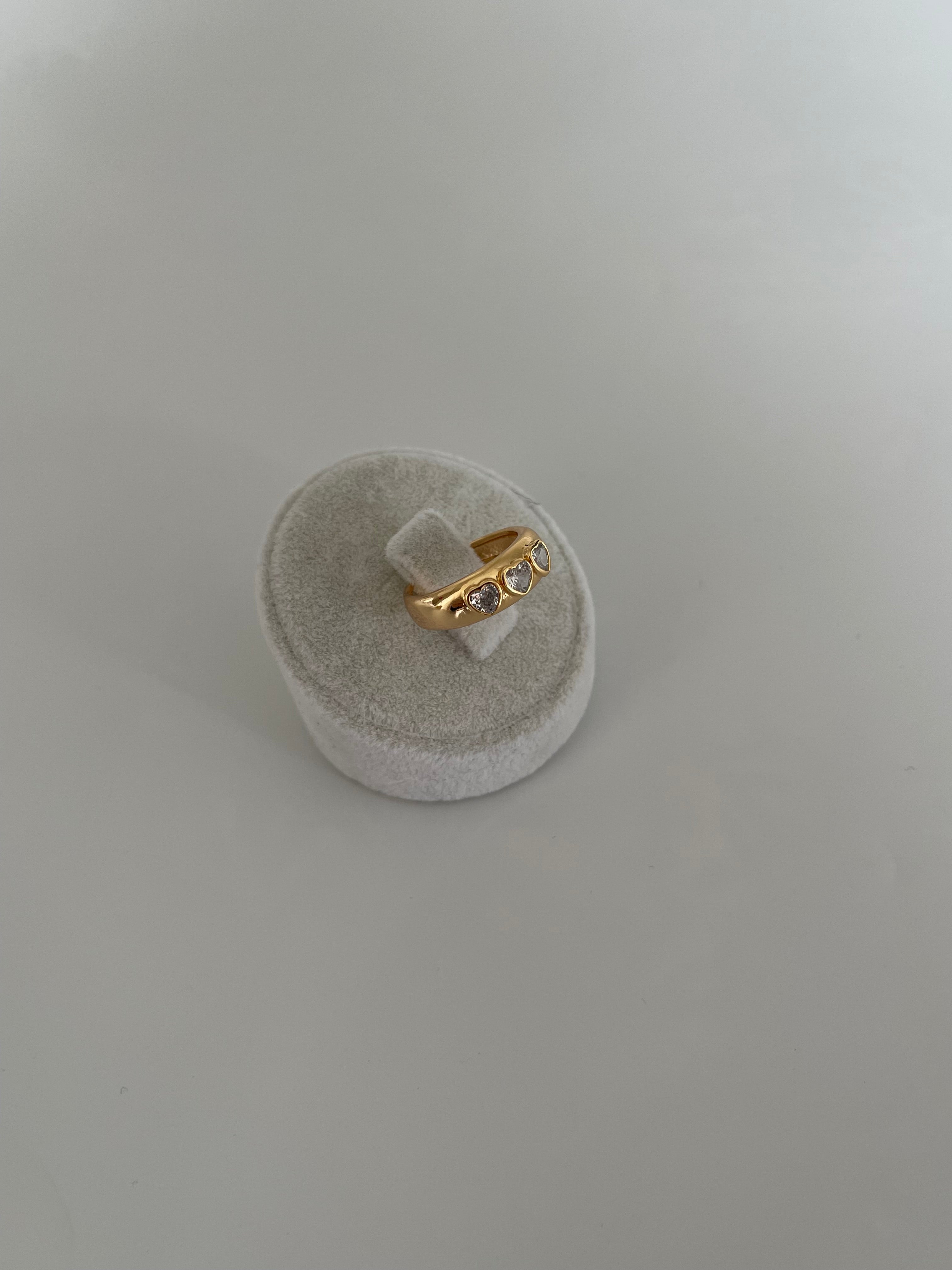 Triple heart yüzük