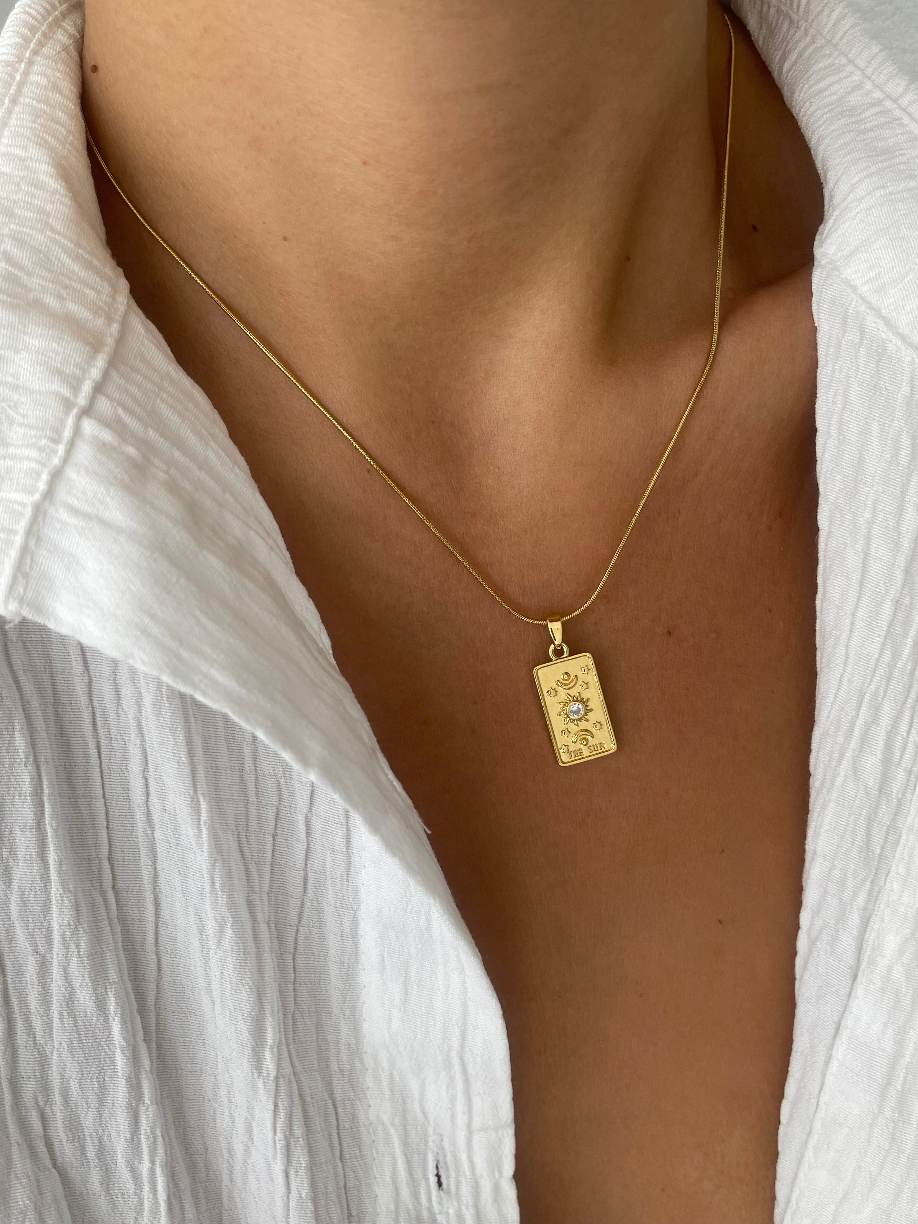 Çelik the sun kolye