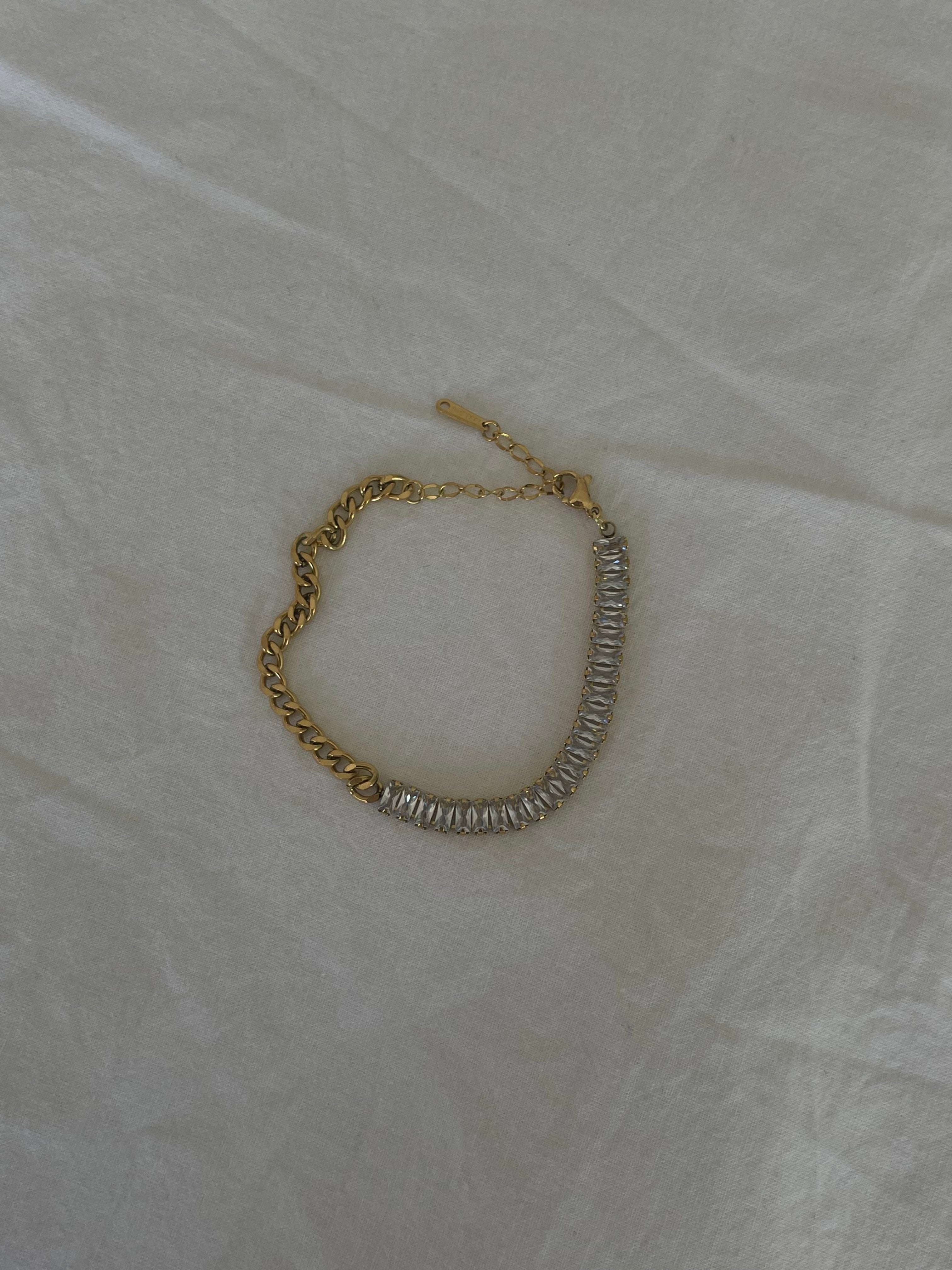 Çelik baget mix zincir bileklik