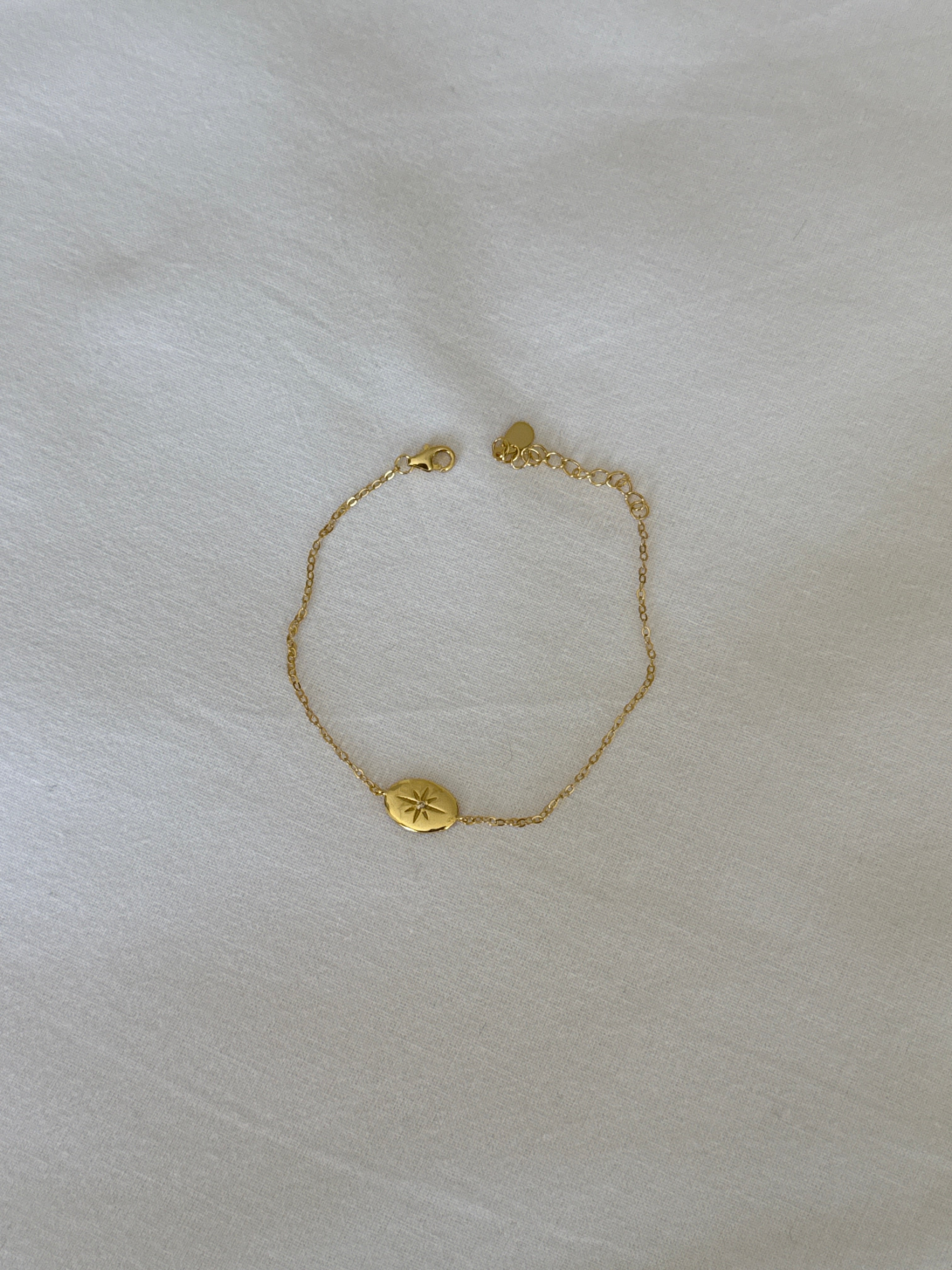 925 gümüş plaka yıldız bileklik