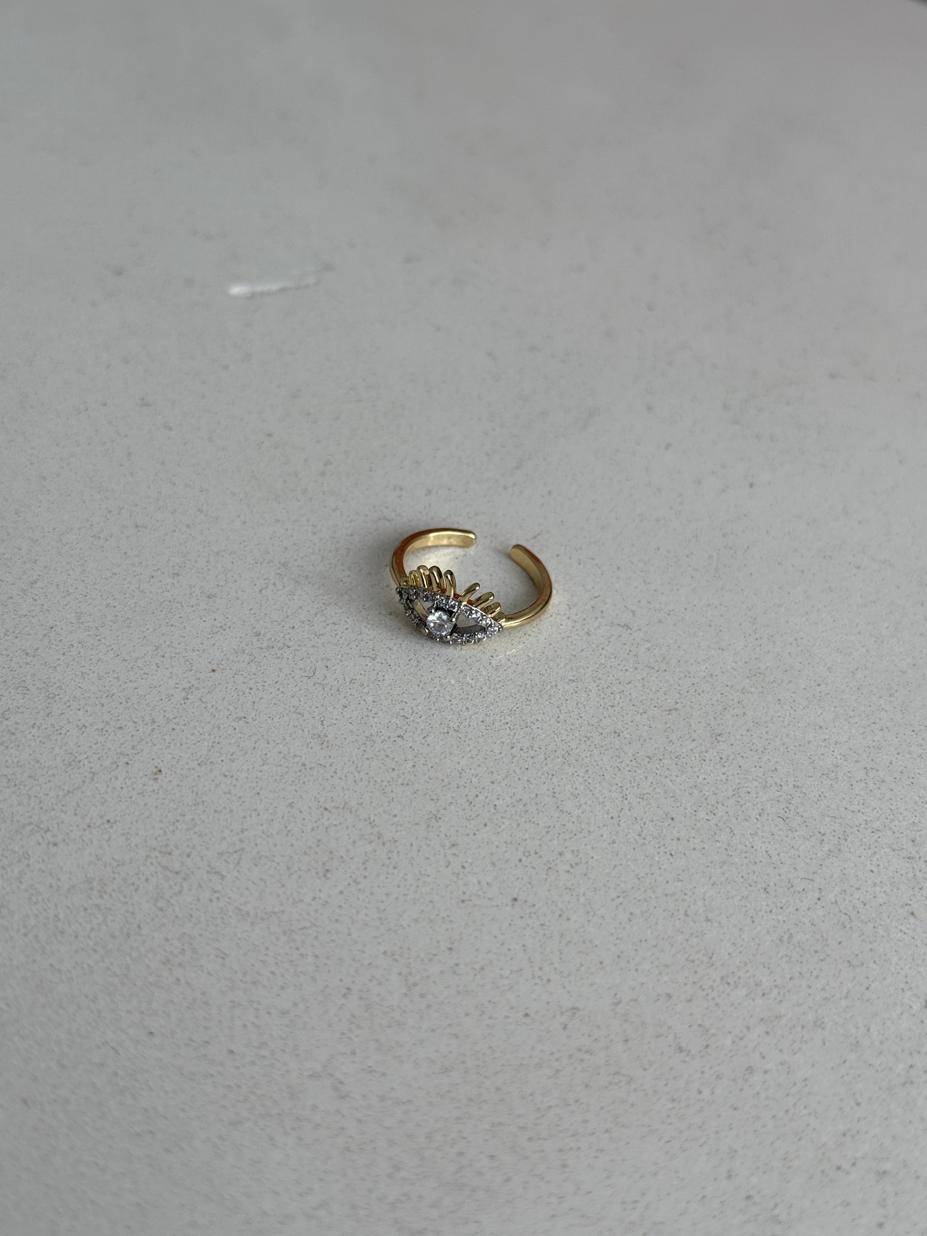 Mix renk göz serçe parmak yüzüğü