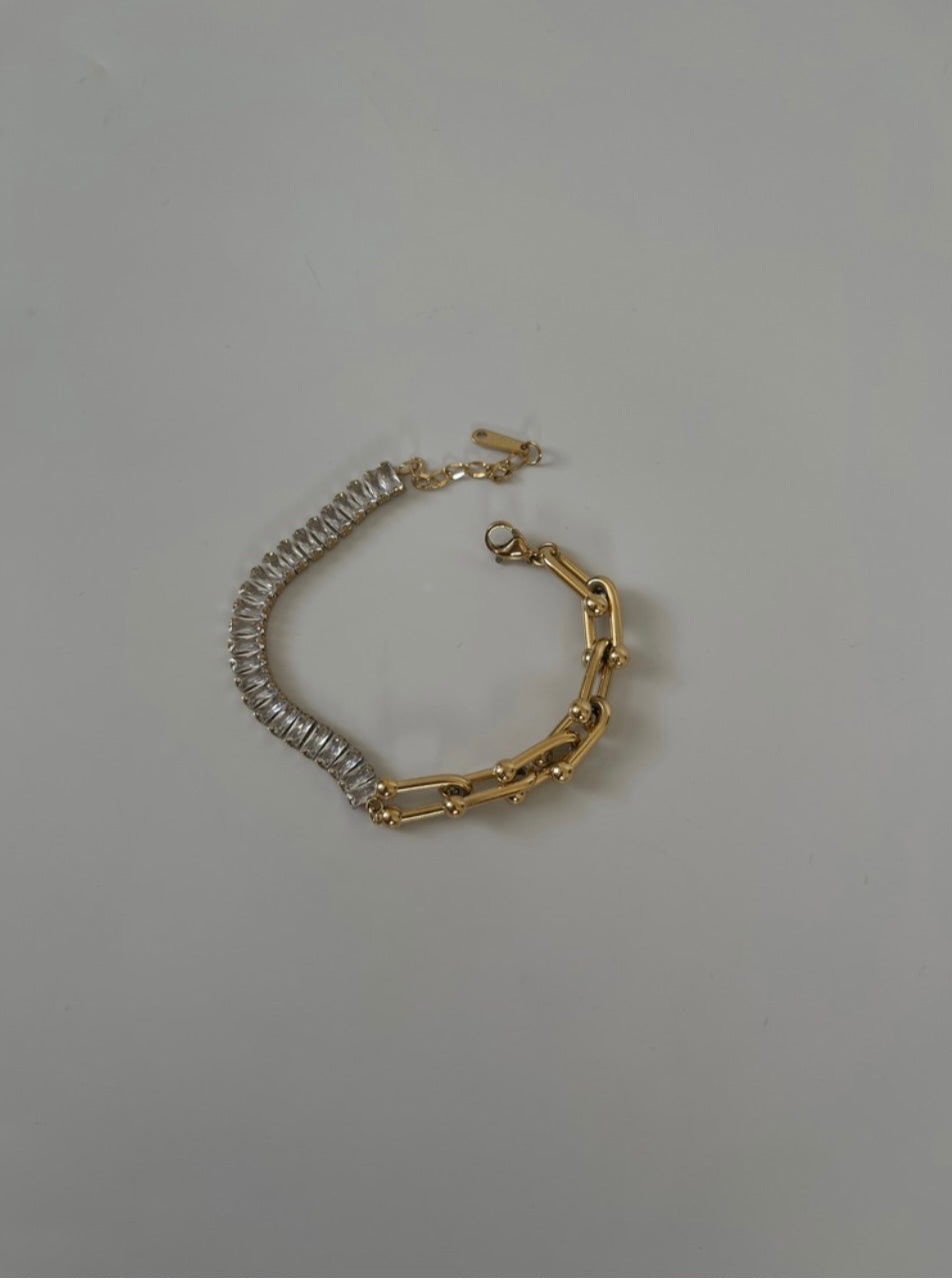 Çelik baget & tiff*ny zincir bileklik