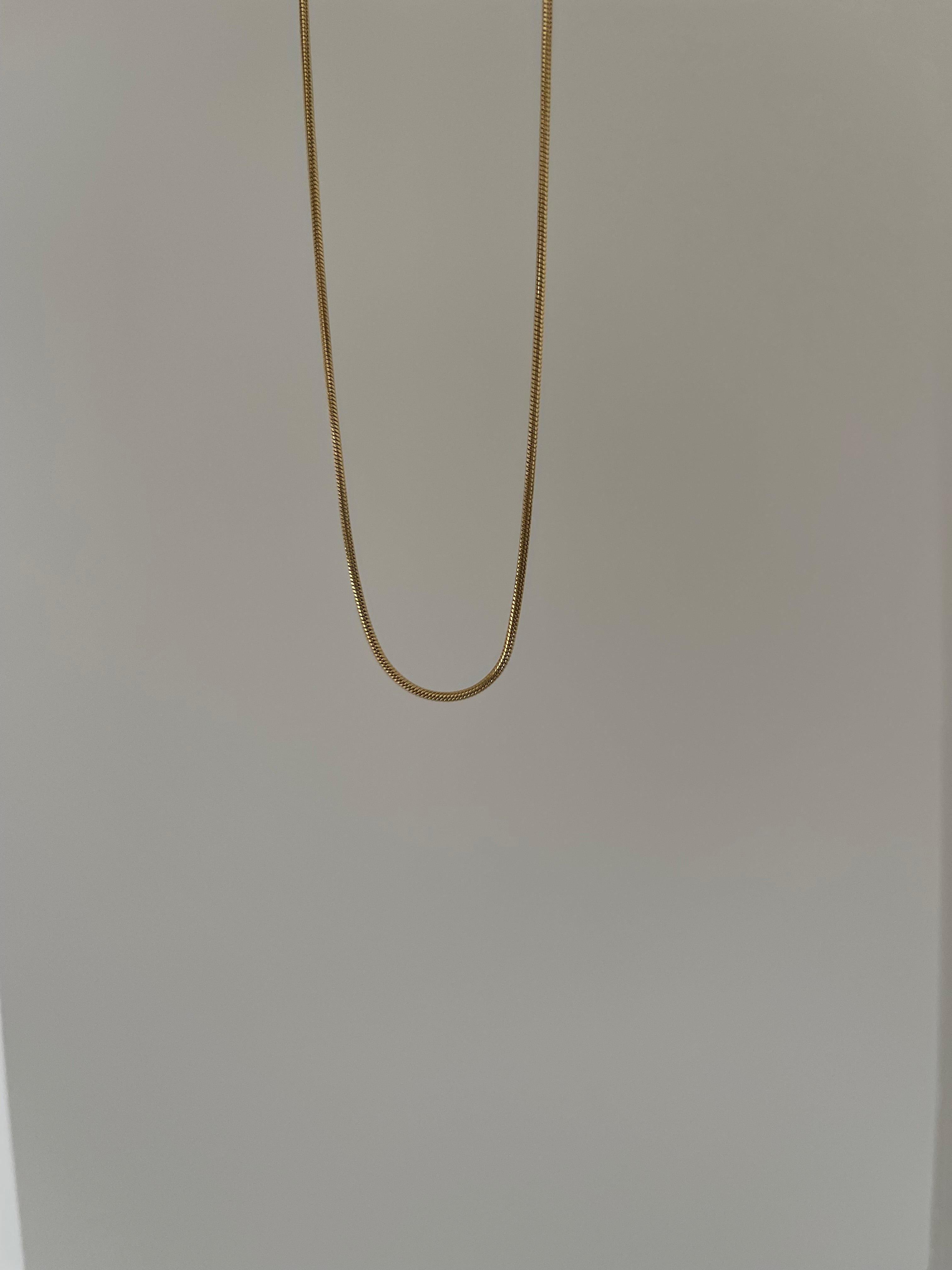 Çelik yılan zincir kolye