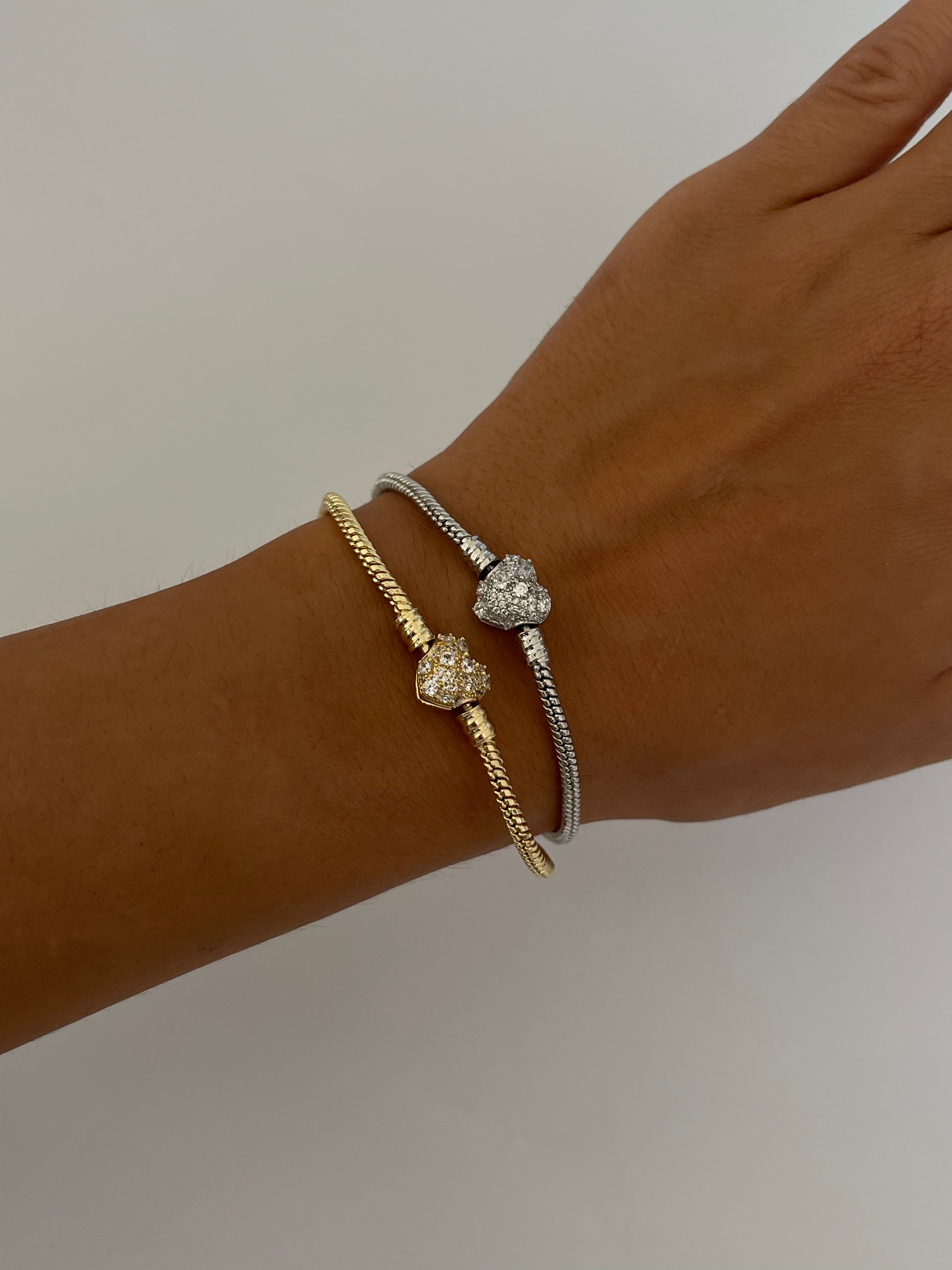 P*ndora mix taşlı kalp bileklik