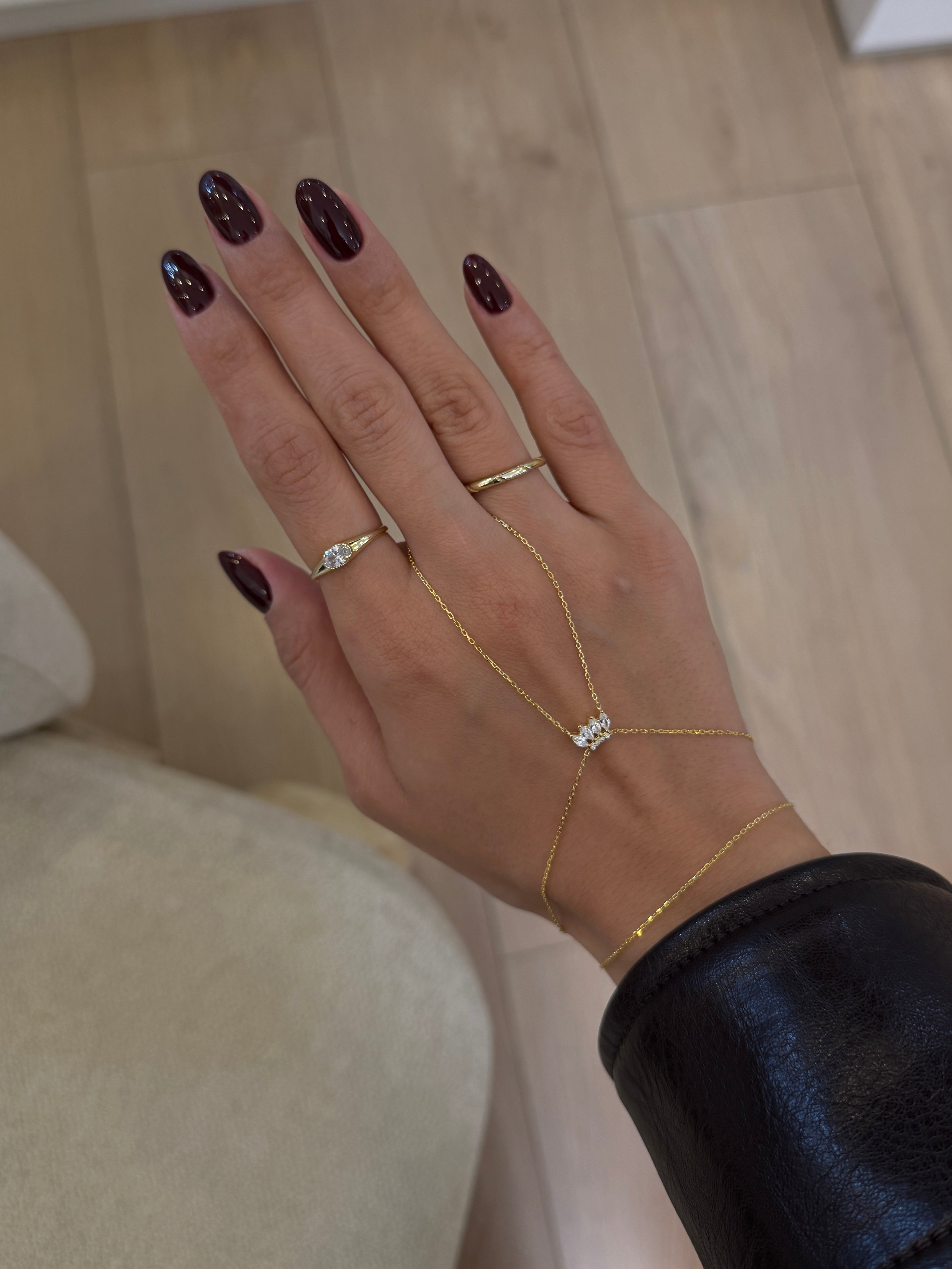 925 gümüş dörtlü damla taş şahmeran