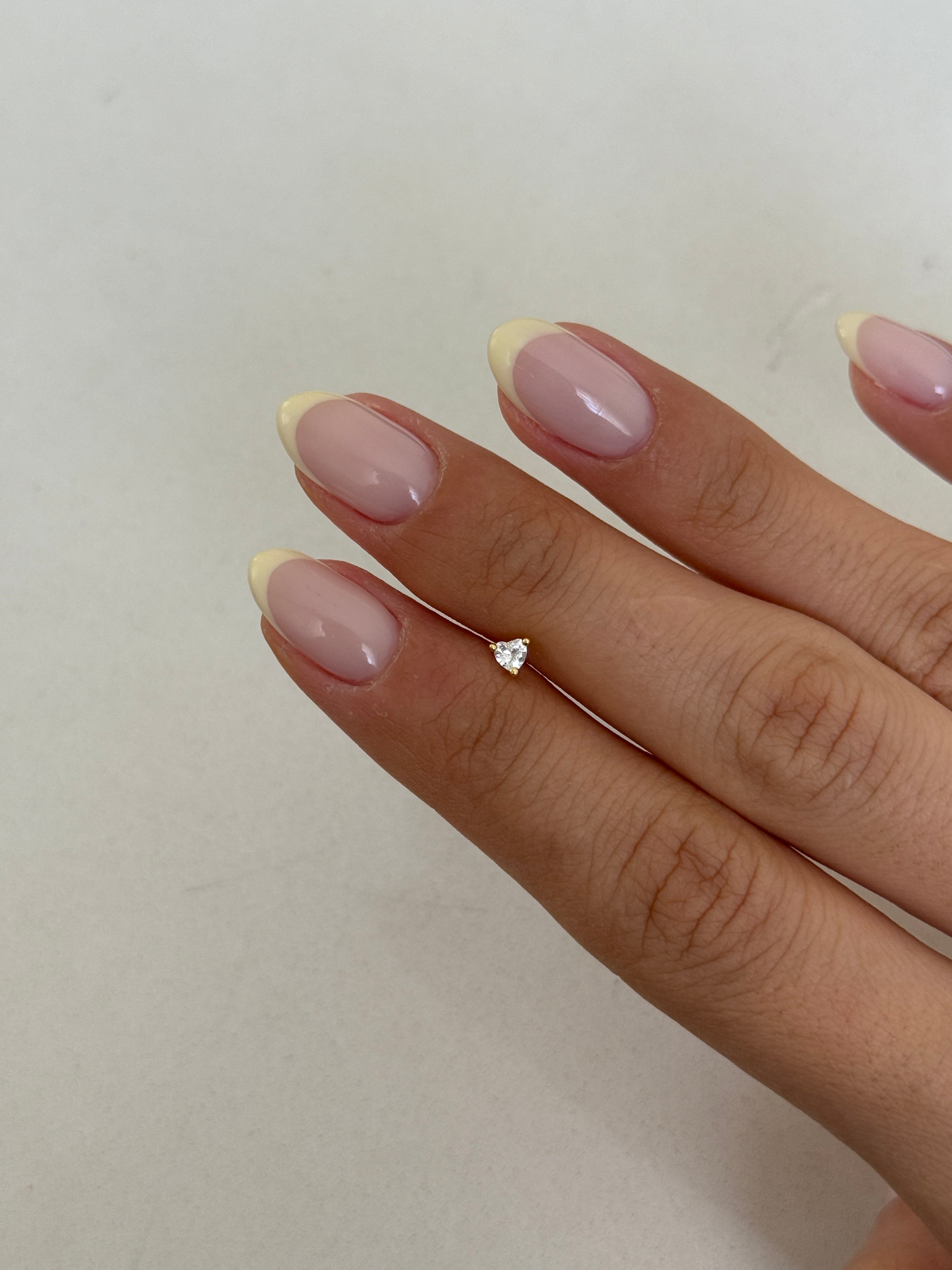 925 gümüş | basic kalp piercing