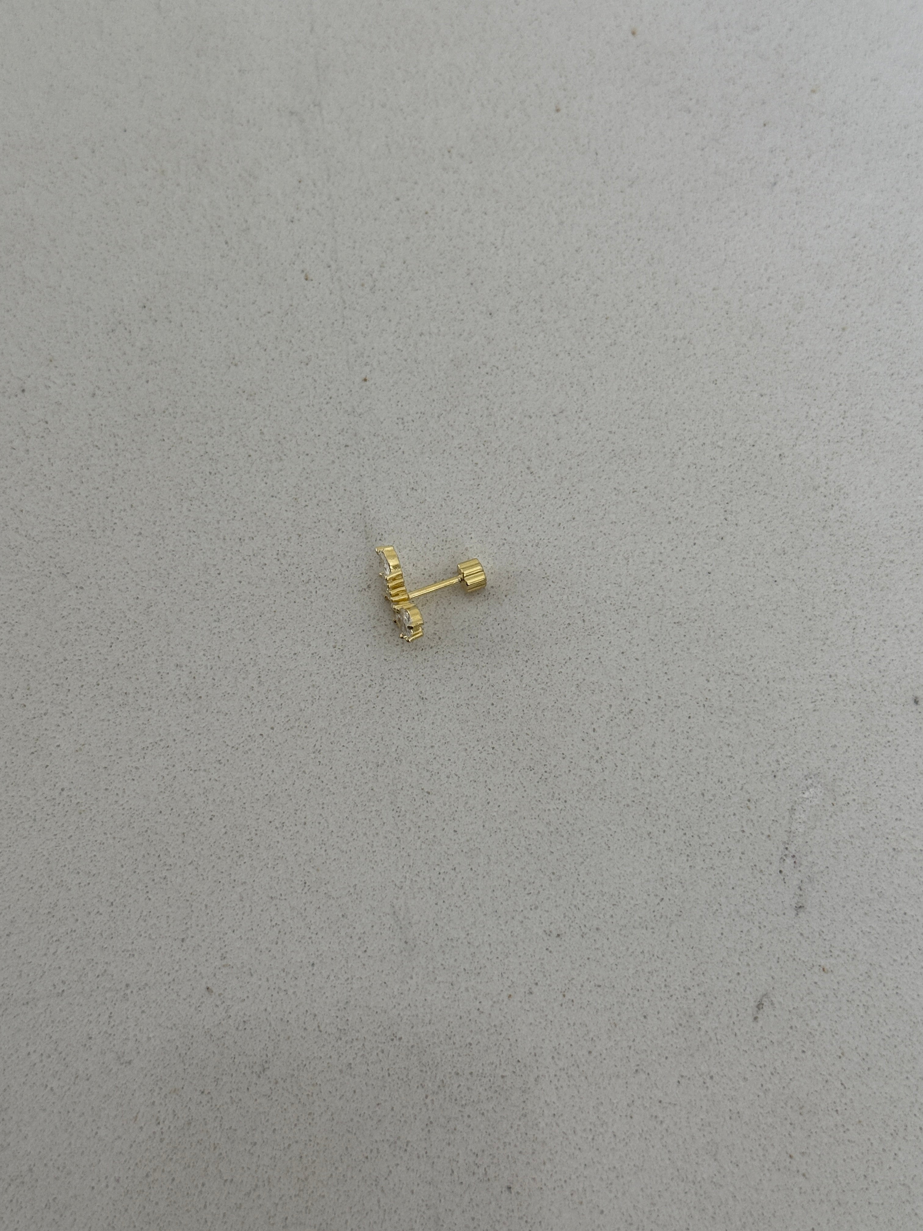 925 gümüş | oval taş çoklu piercing