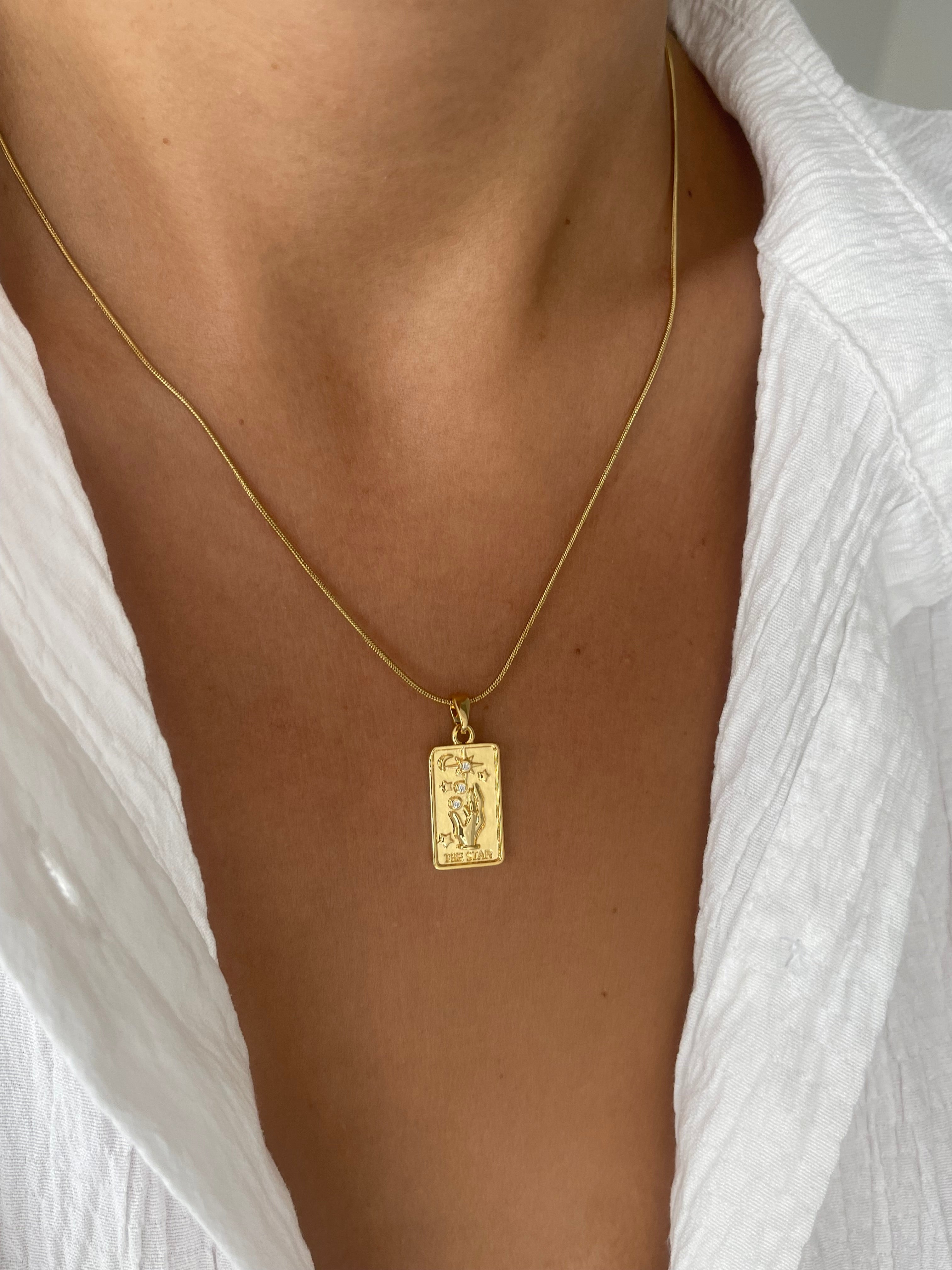 Çelik the star kolye