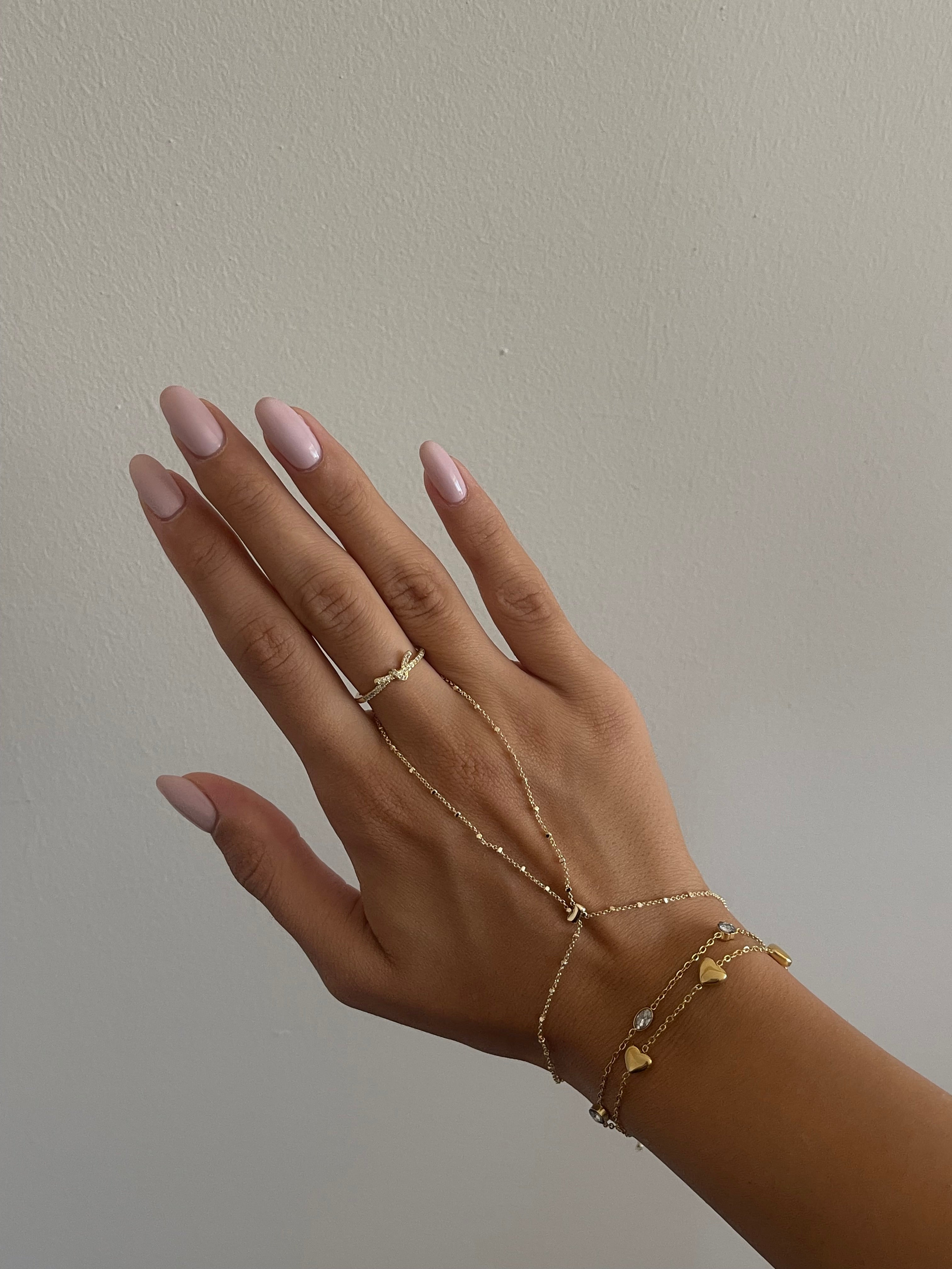 Taşlı ince düğüm yüzük