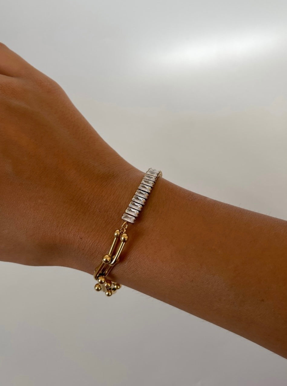 Çelik baget & tiff*ny zincir bileklik