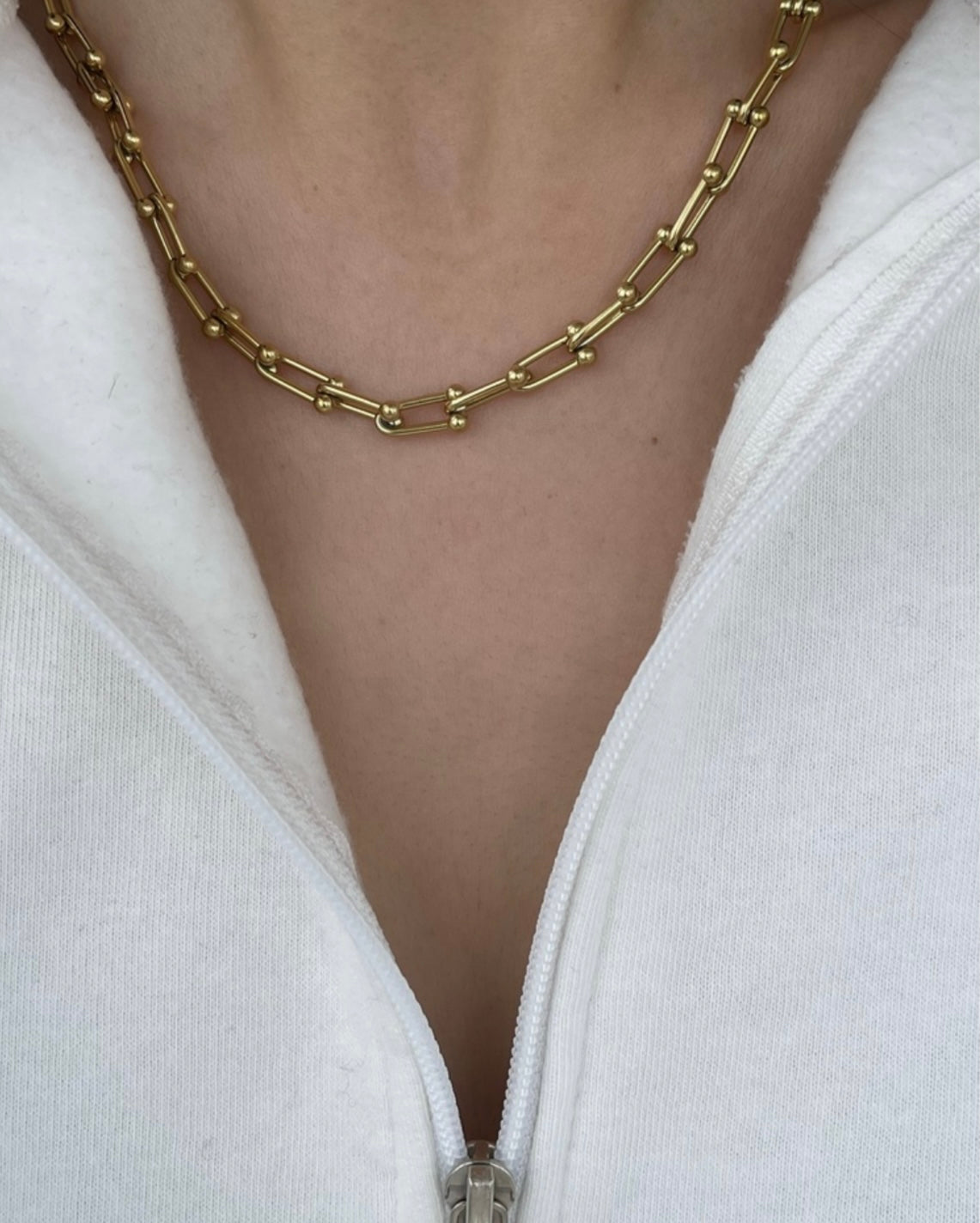 Çelik tiff*ny zincir kolye