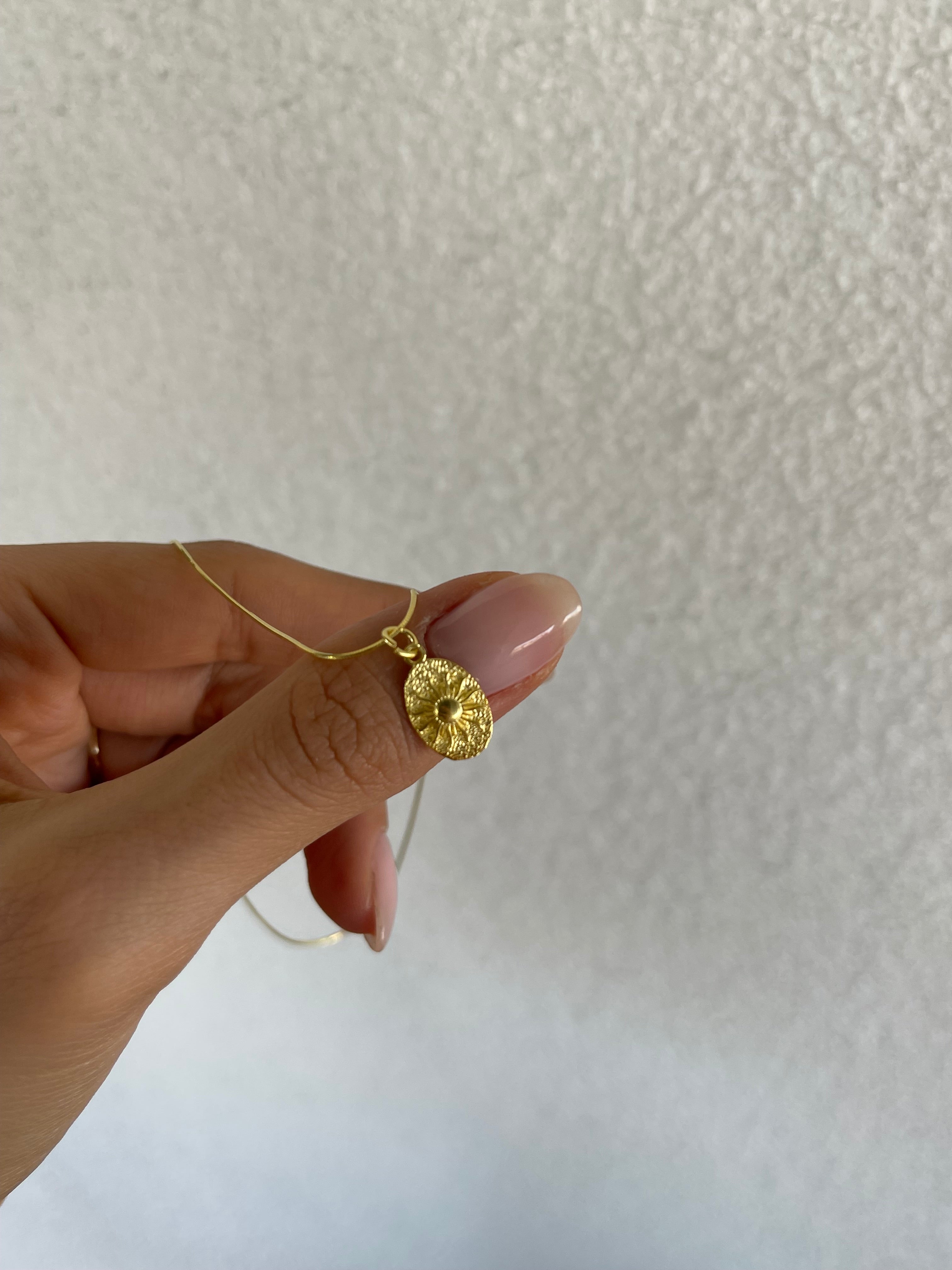 925 gümüş mini plaka güneş kolye