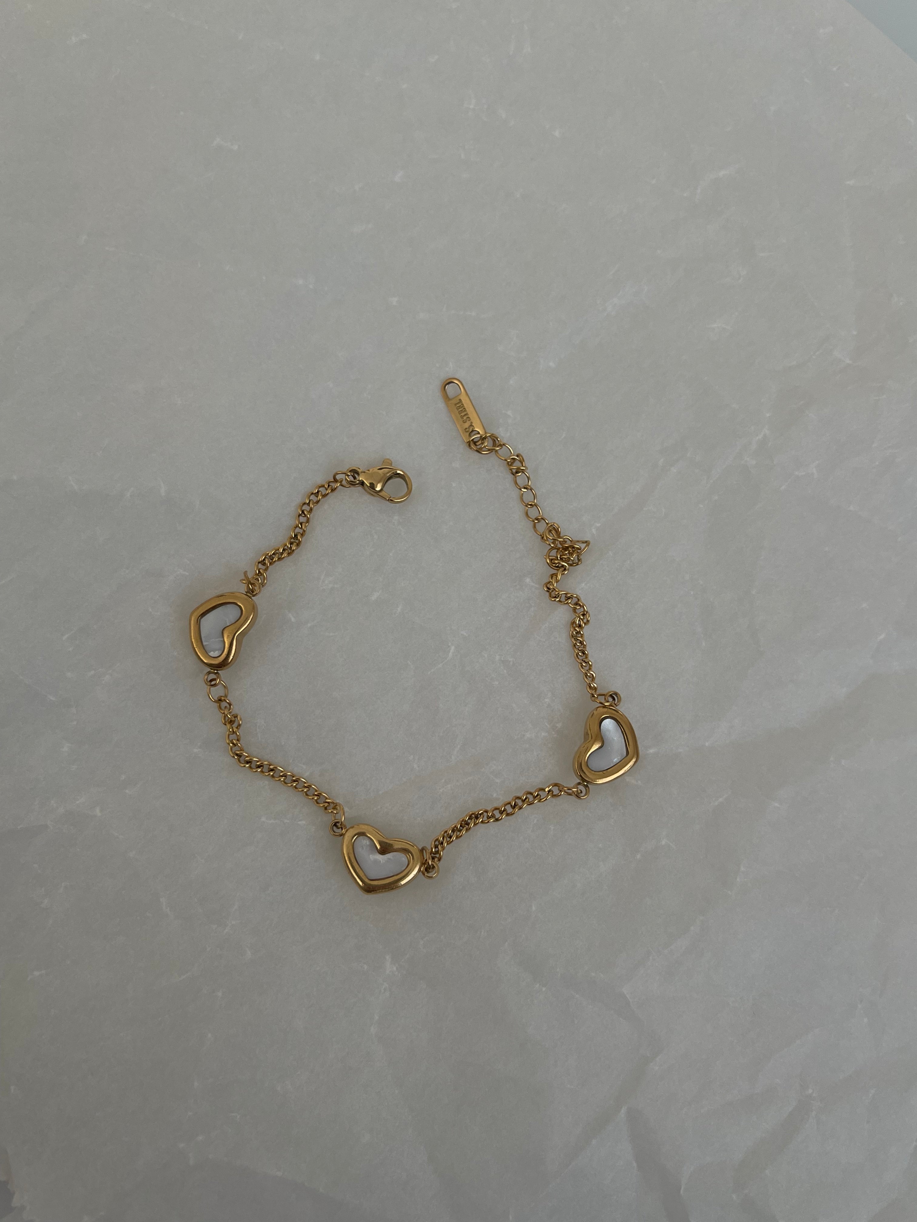 Çelik basic kalp bileklik
