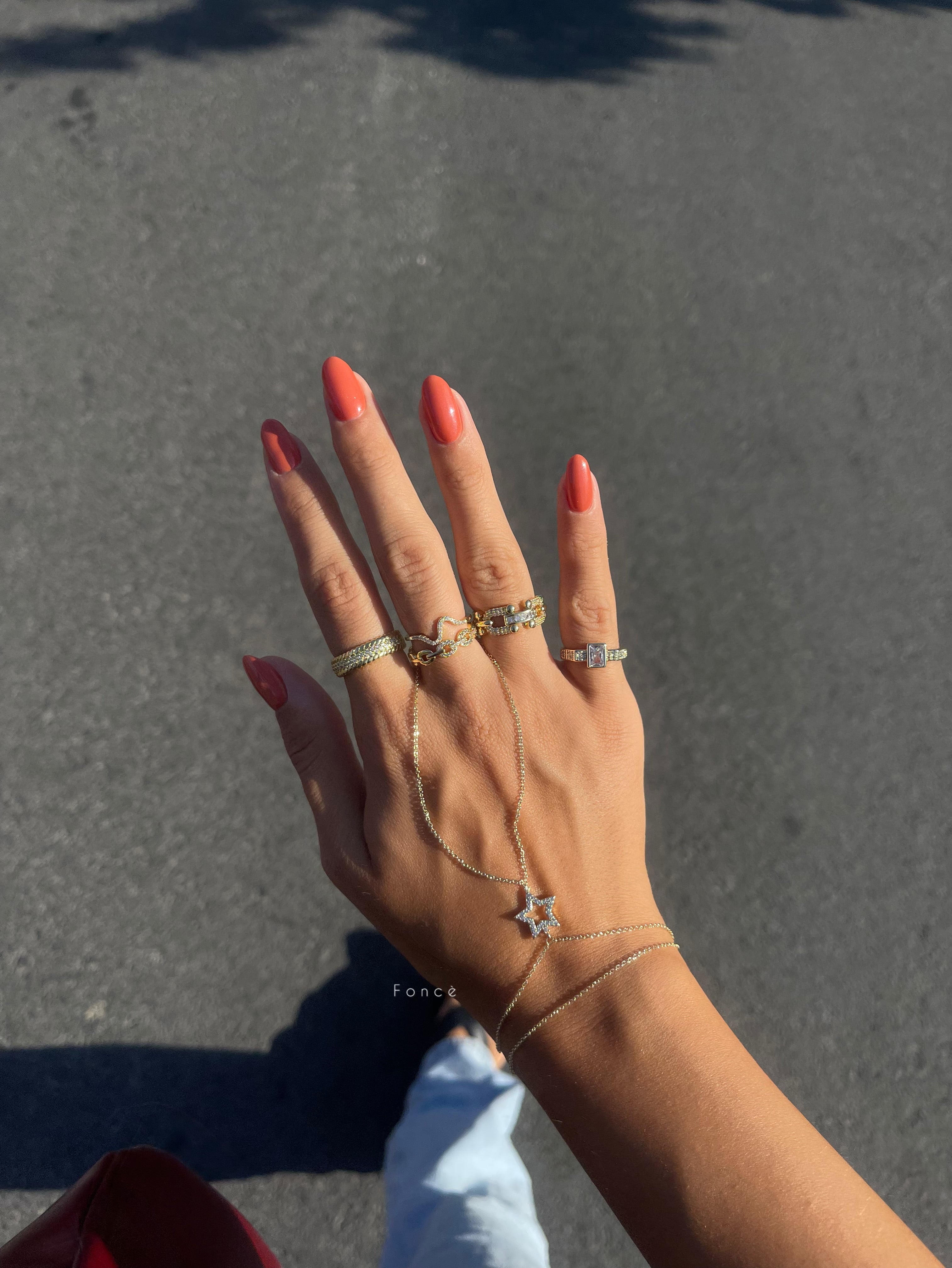 Taşlı halka detay yüzük