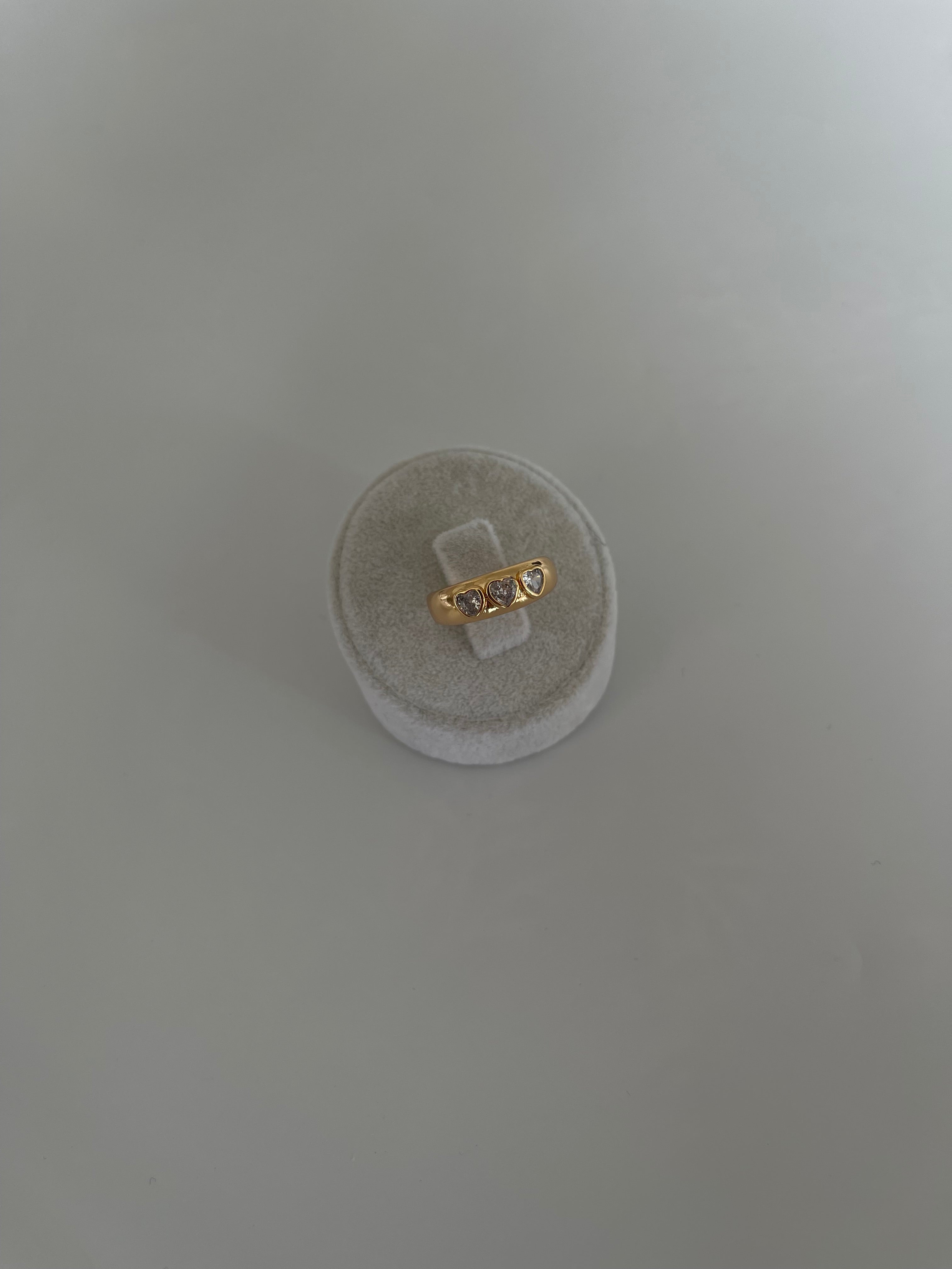 Triple heart yüzük