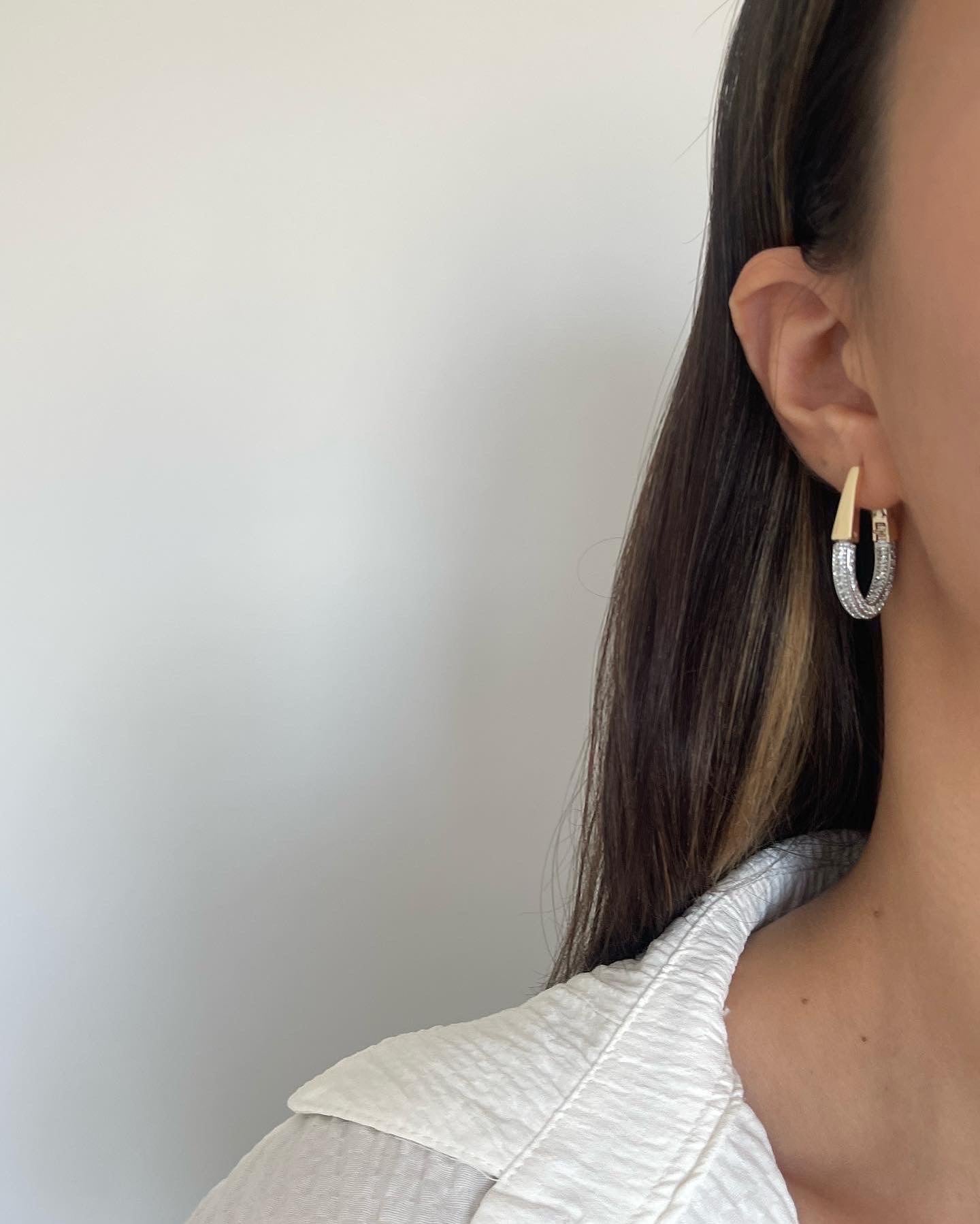 Vıp özel seri mix oval küpe