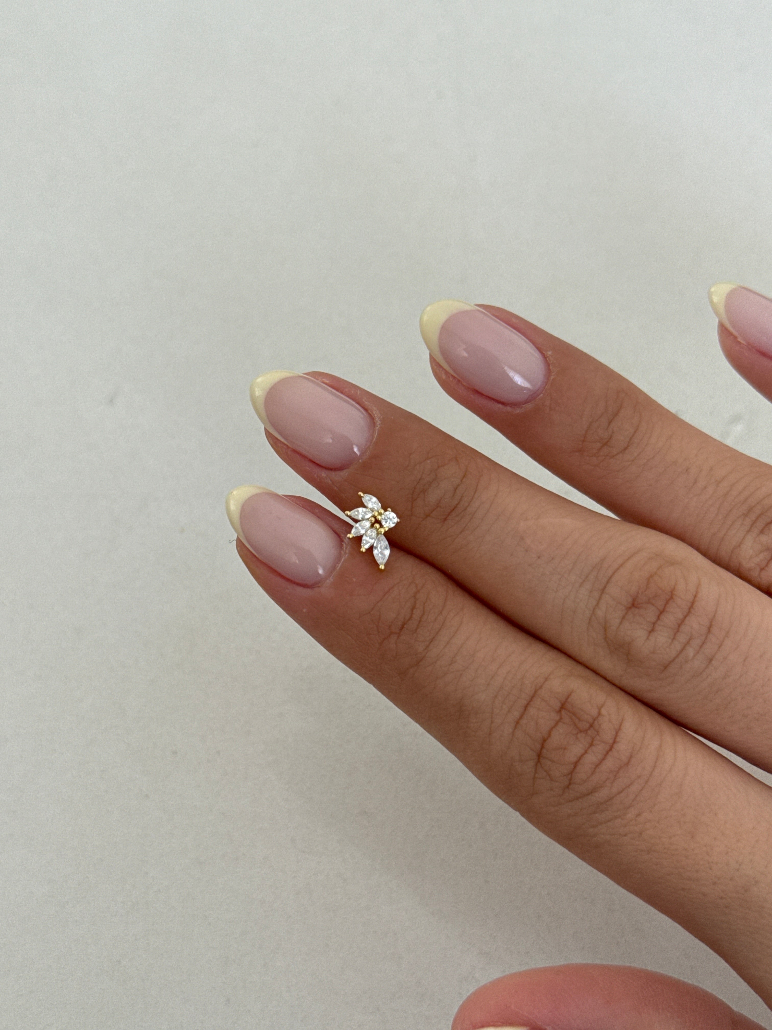 925 gümüş | flora piercing