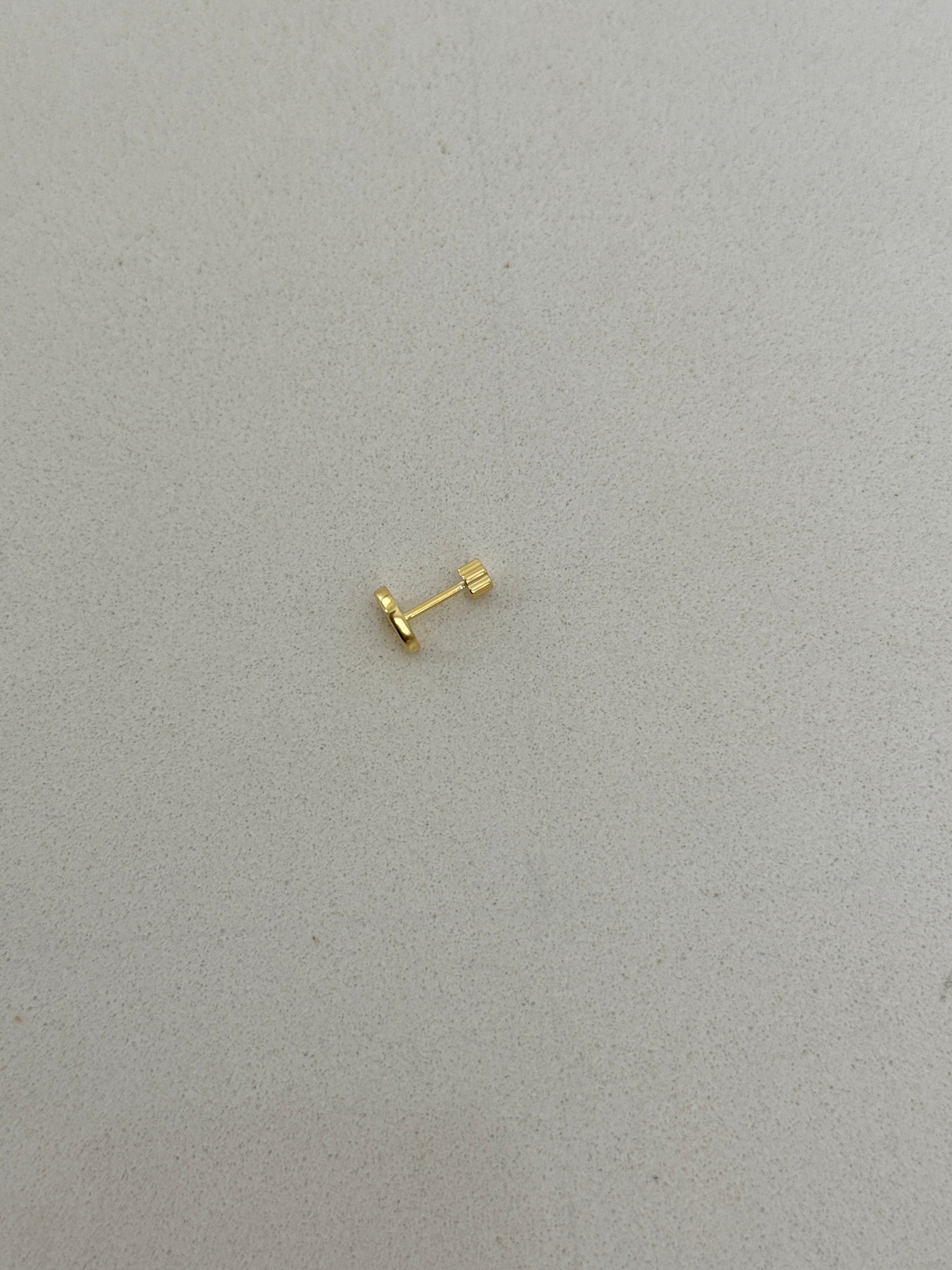 925 gümüş | boş kalp piercing