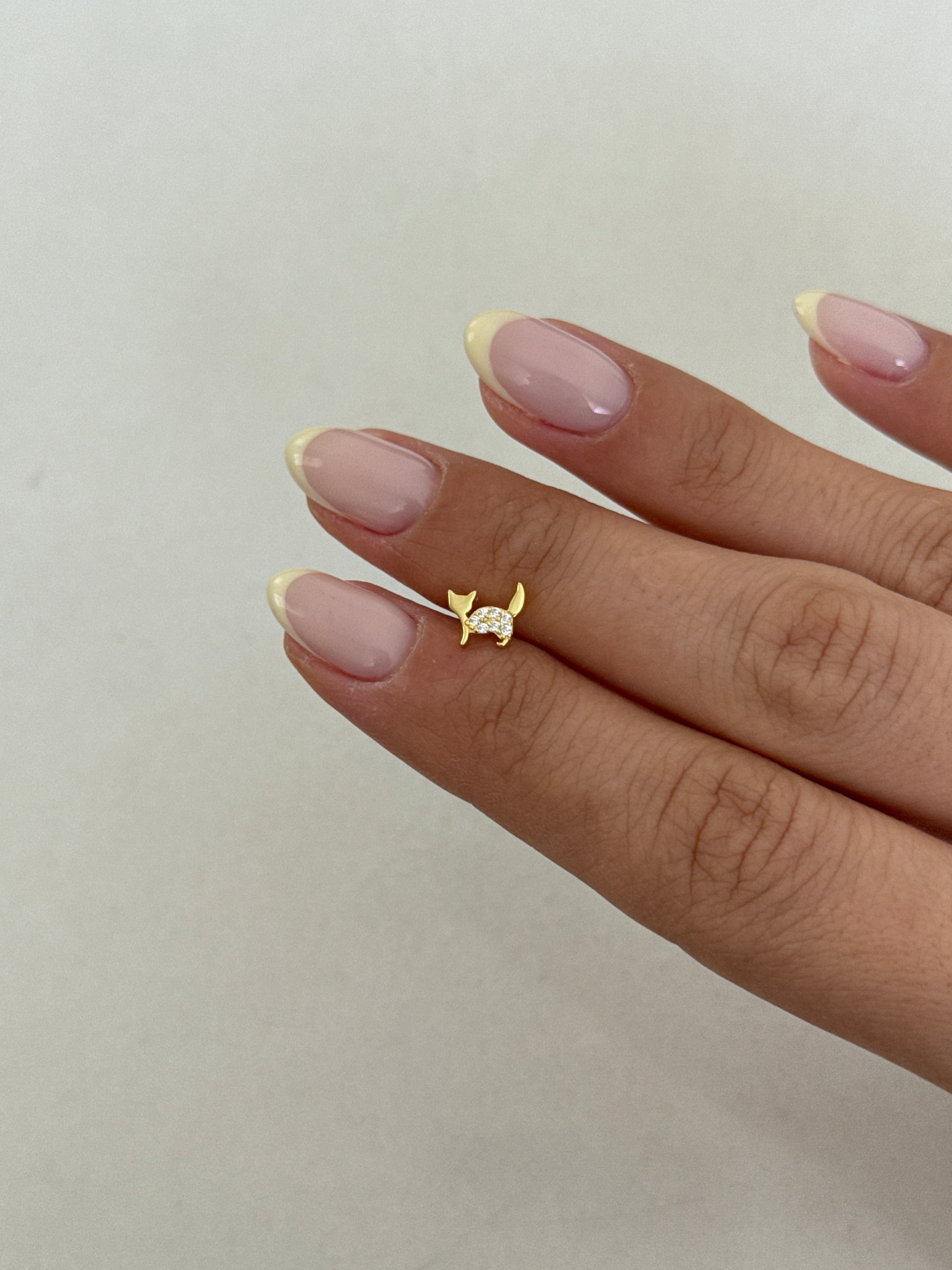 925 gümüş | kedi piercing