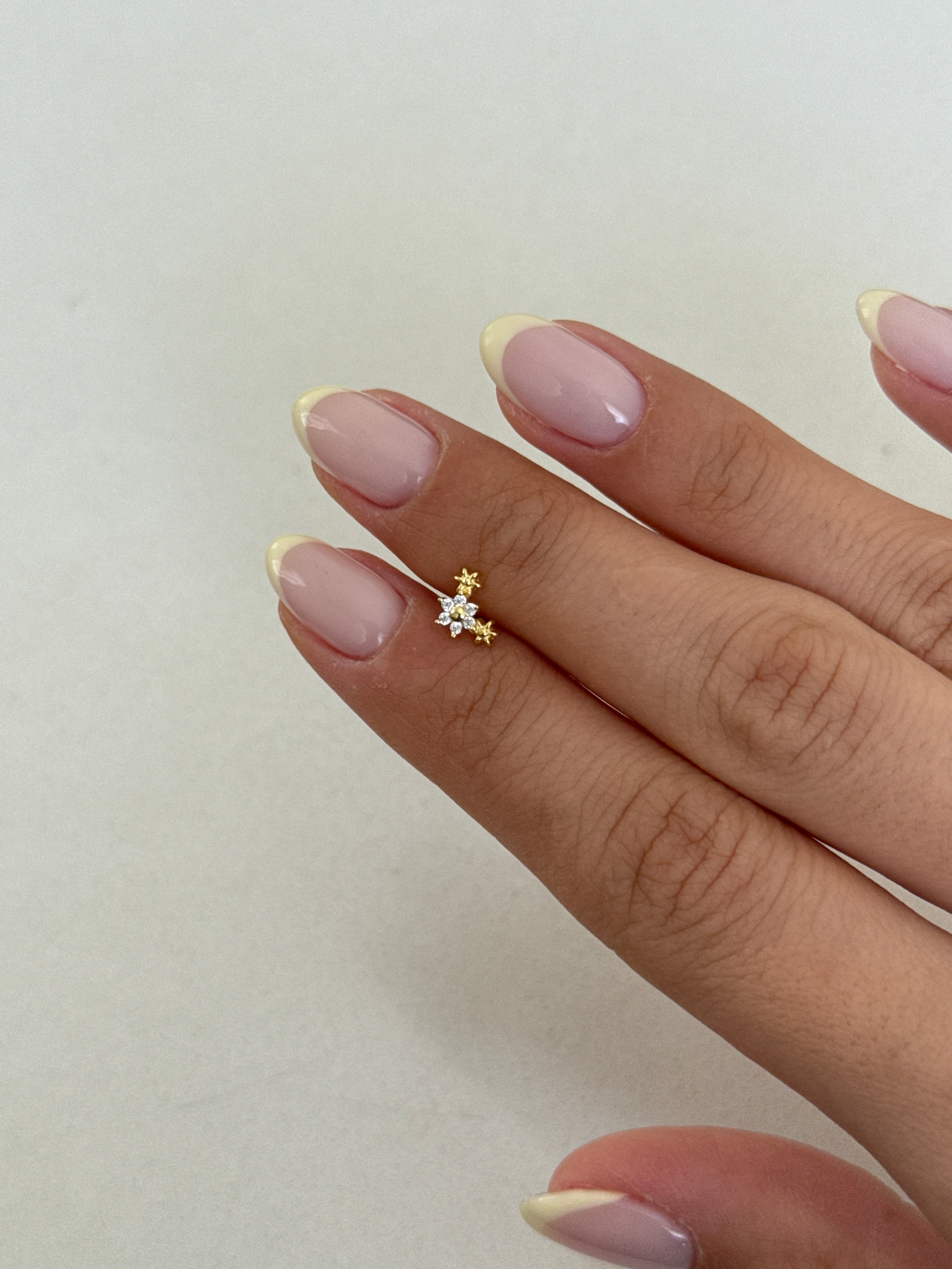 925 gümüş | çoklu çiçek piercing