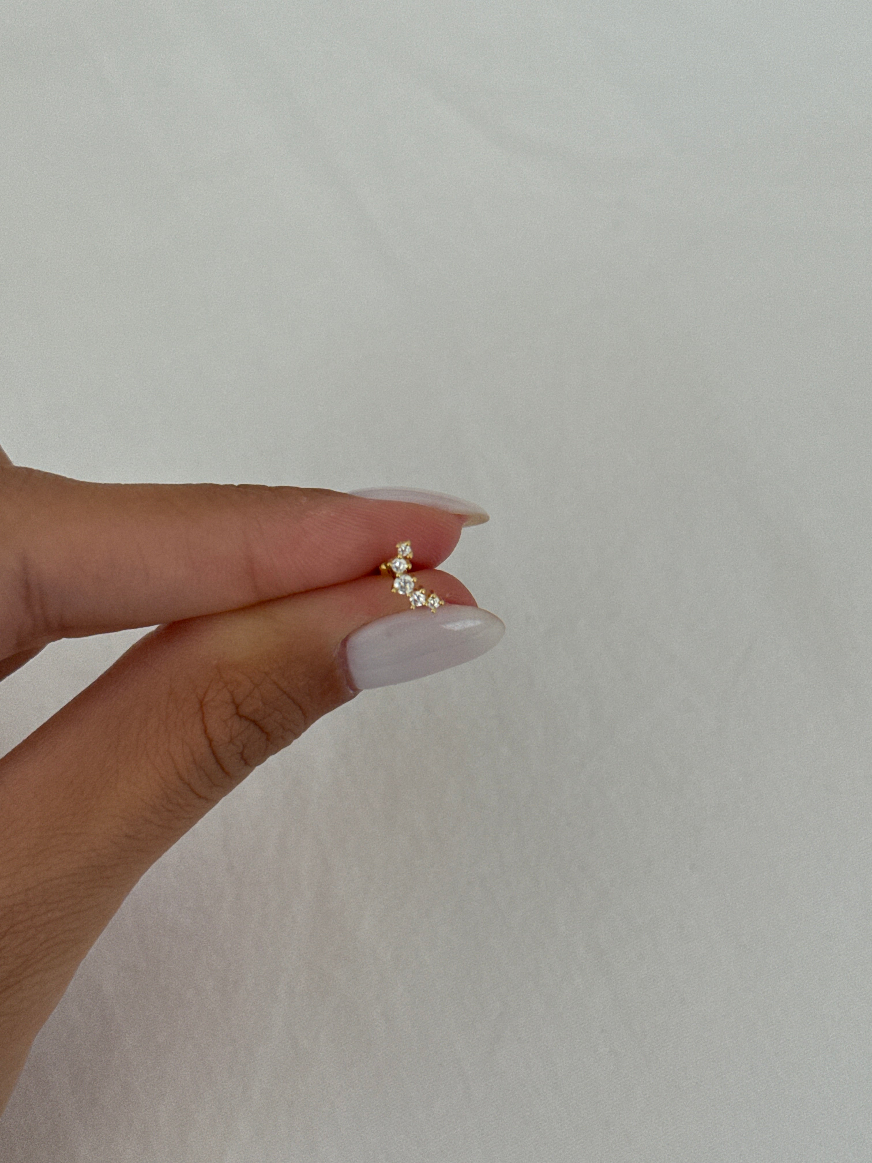 925 gümüş | çoklu yuvarlak taş piercing