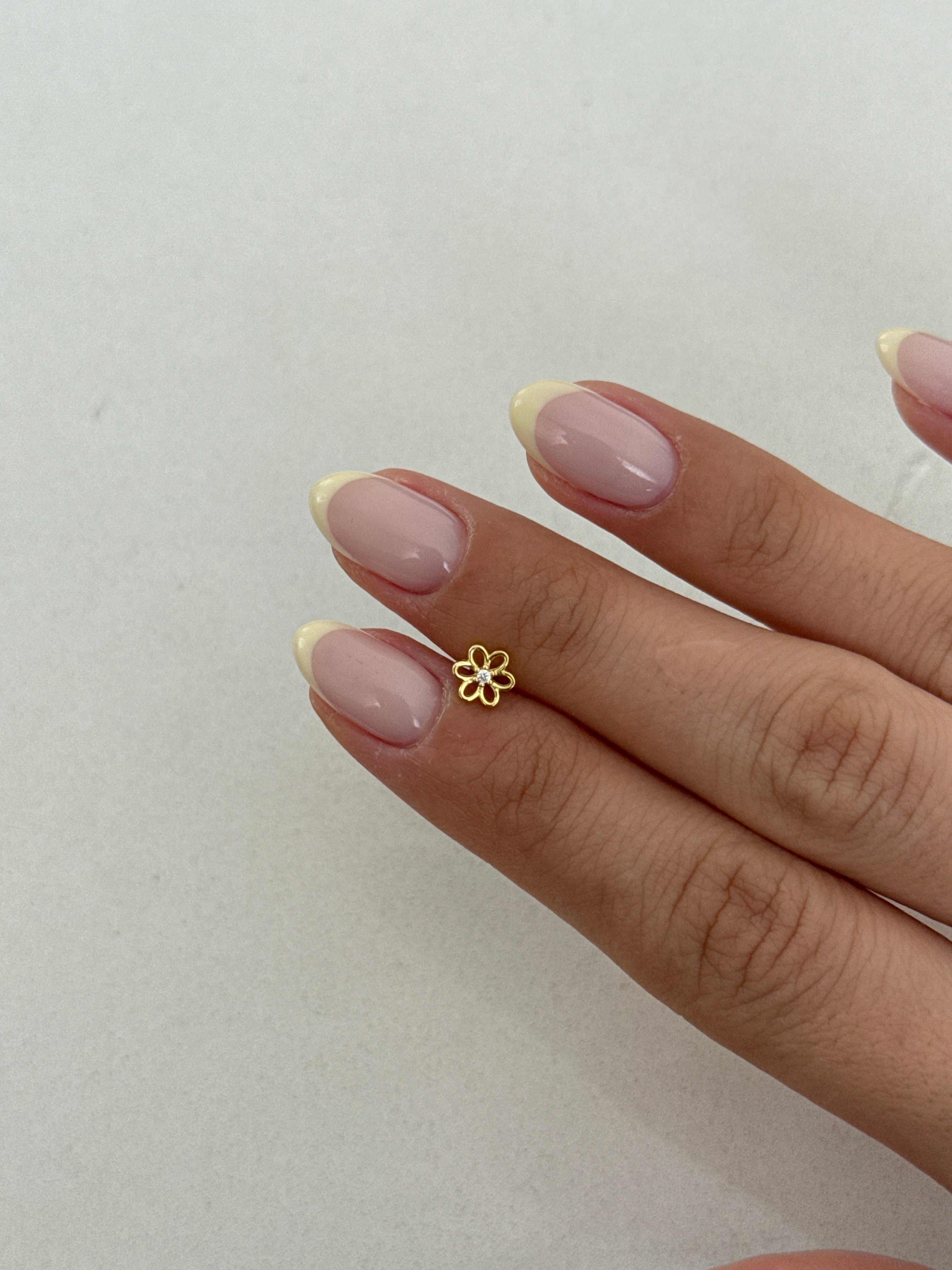 925 gümüş | papatya piercing