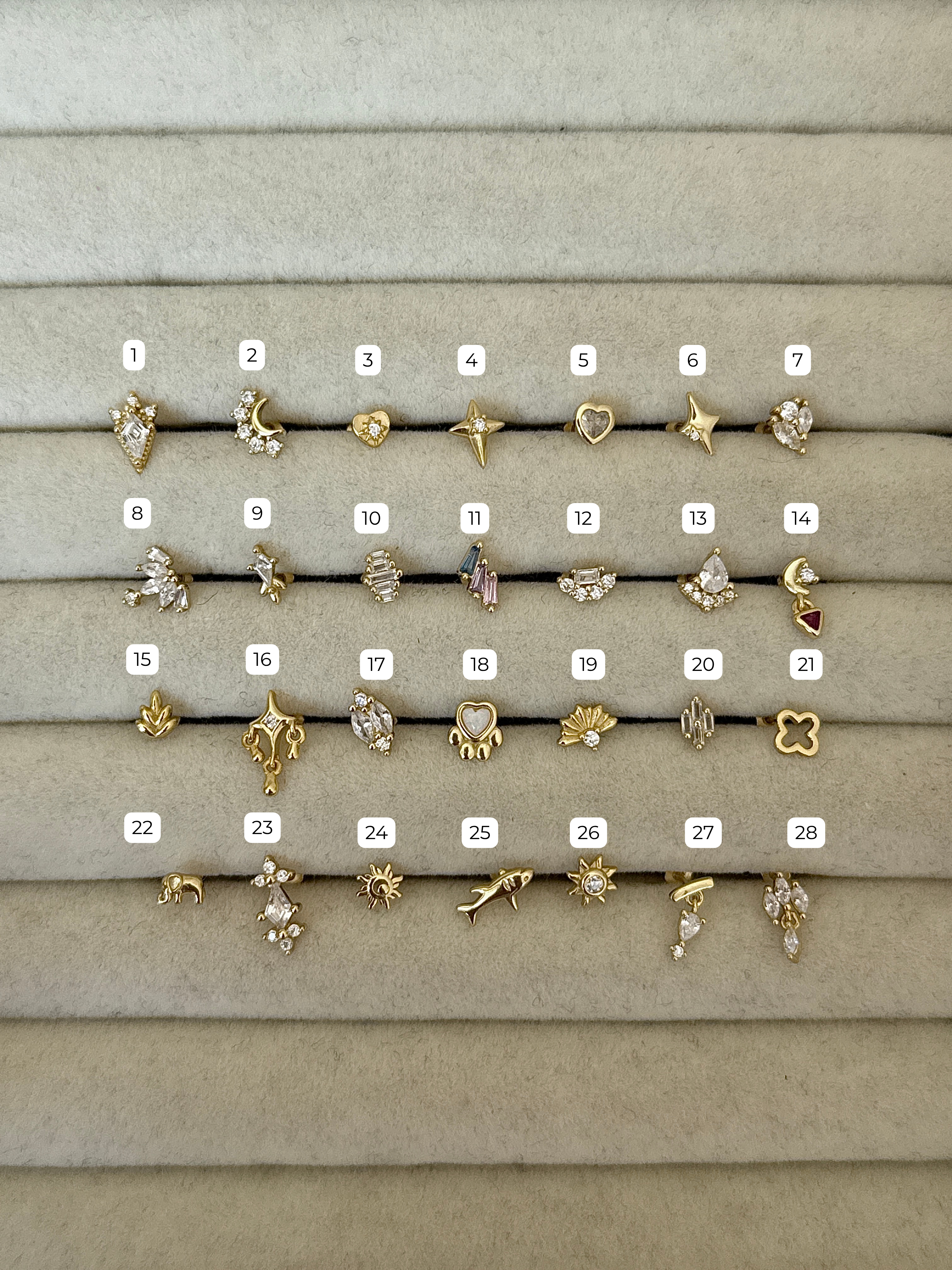 925 Ayar Gümüş Piercing Modelleri | Modelini Seç
