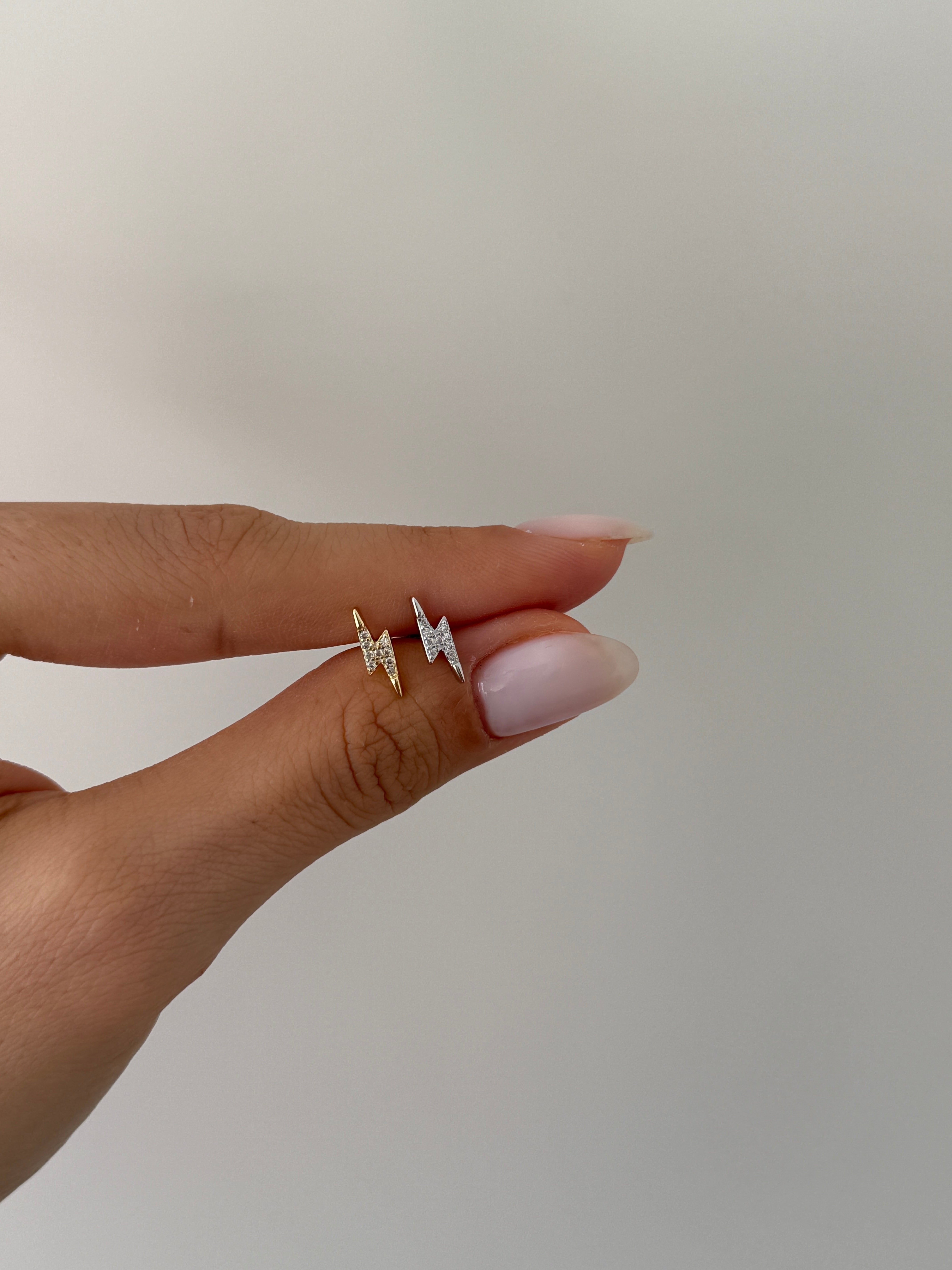 925 gümüş şimşek piercing