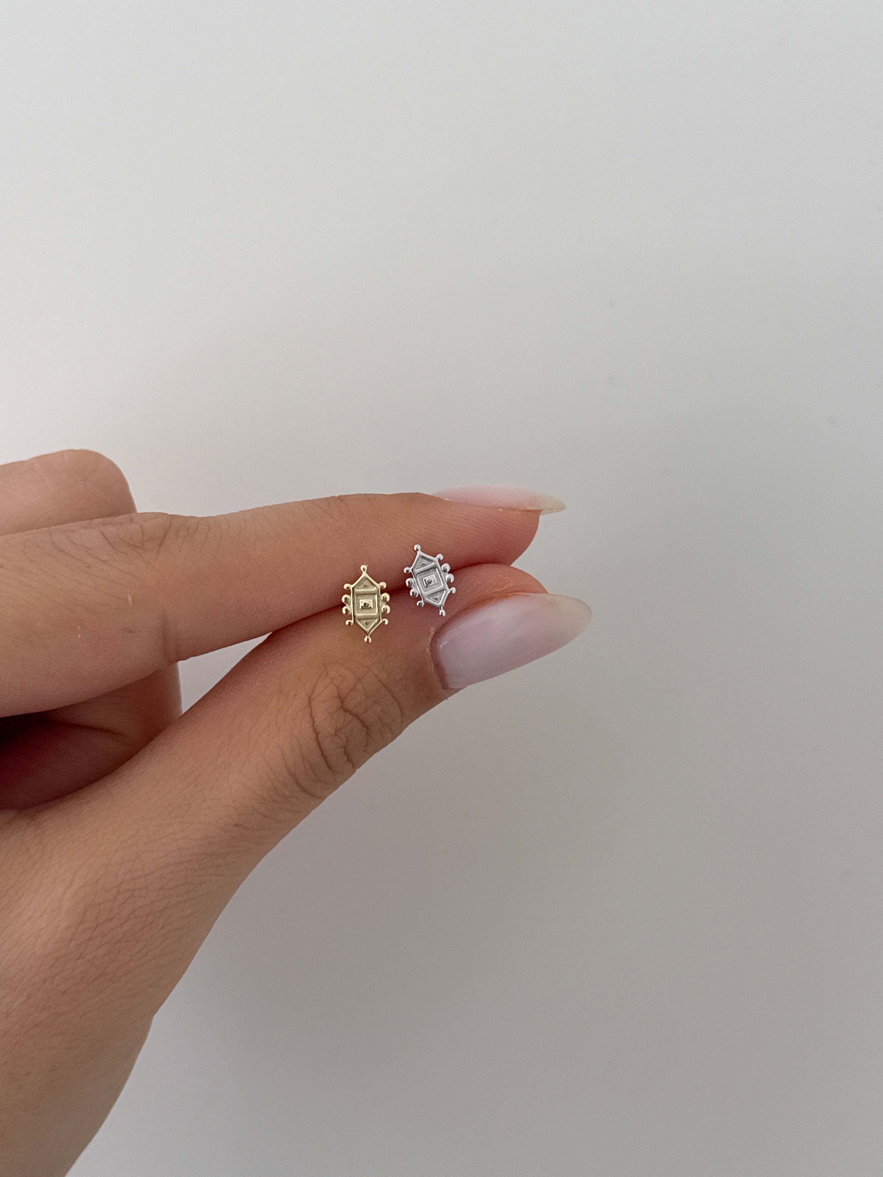 925 gümüş etnik piercing
