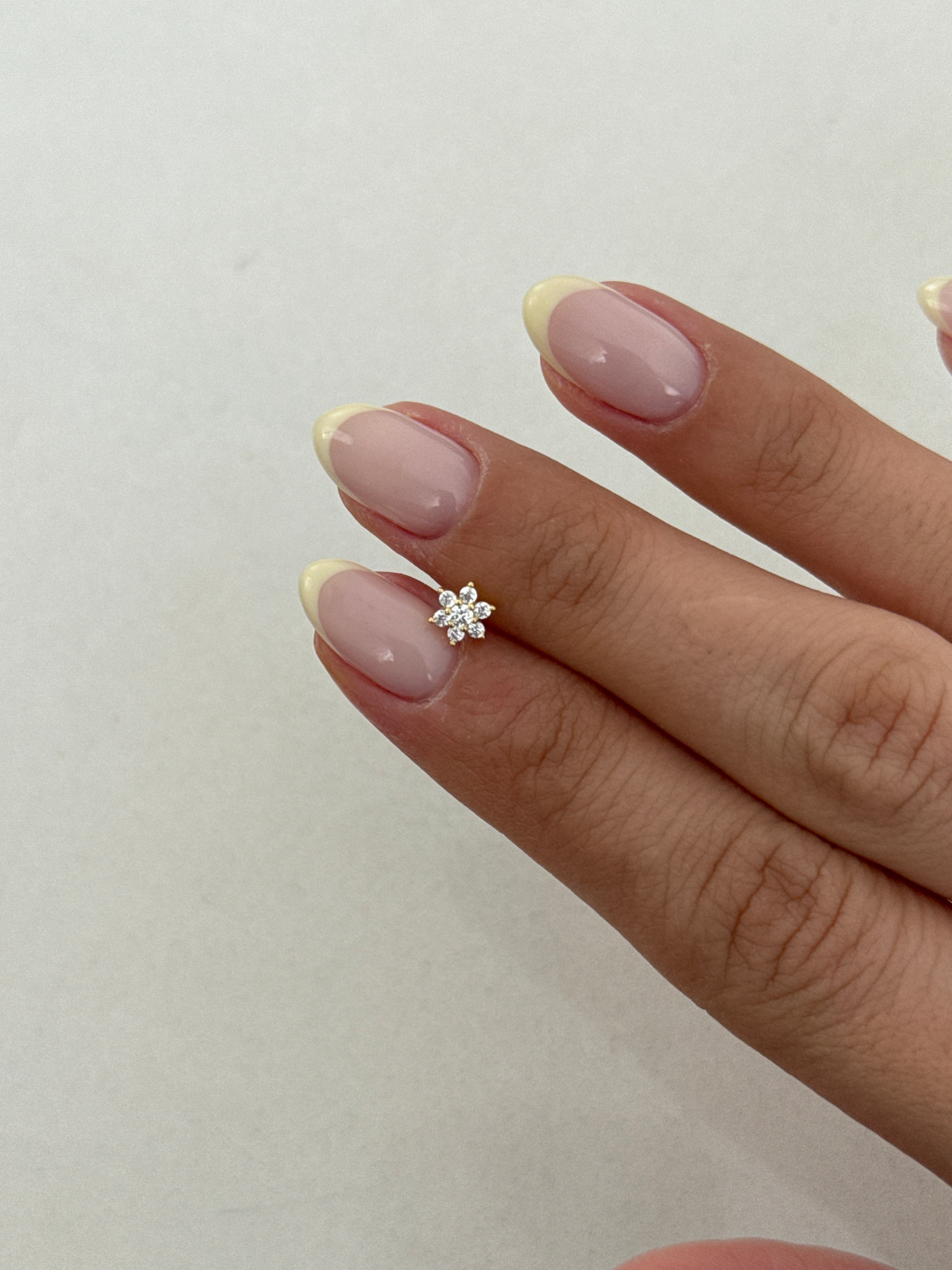 925 gümüş | çiçek piercing