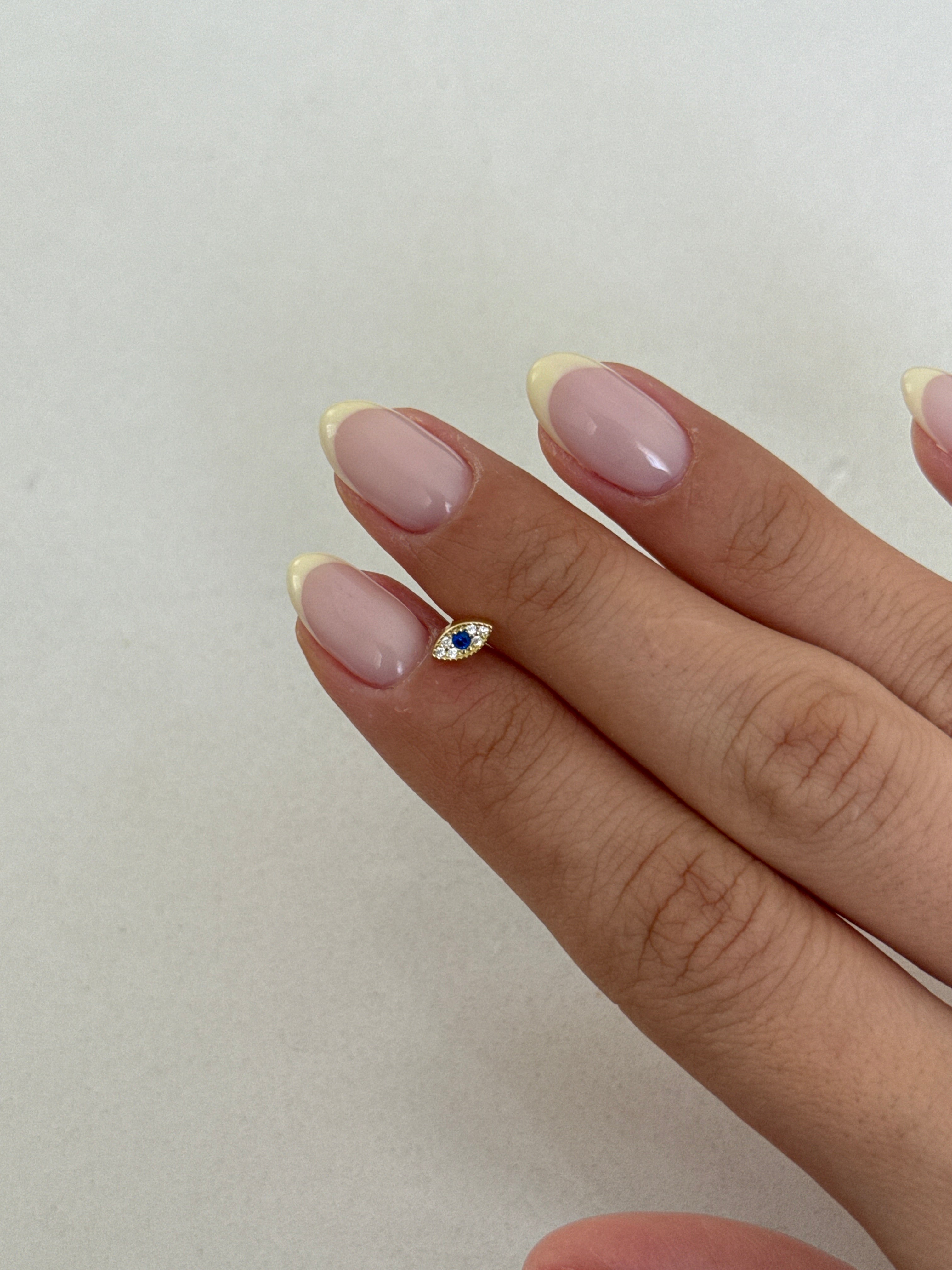 925 gümüş | taşlı göz piercing
