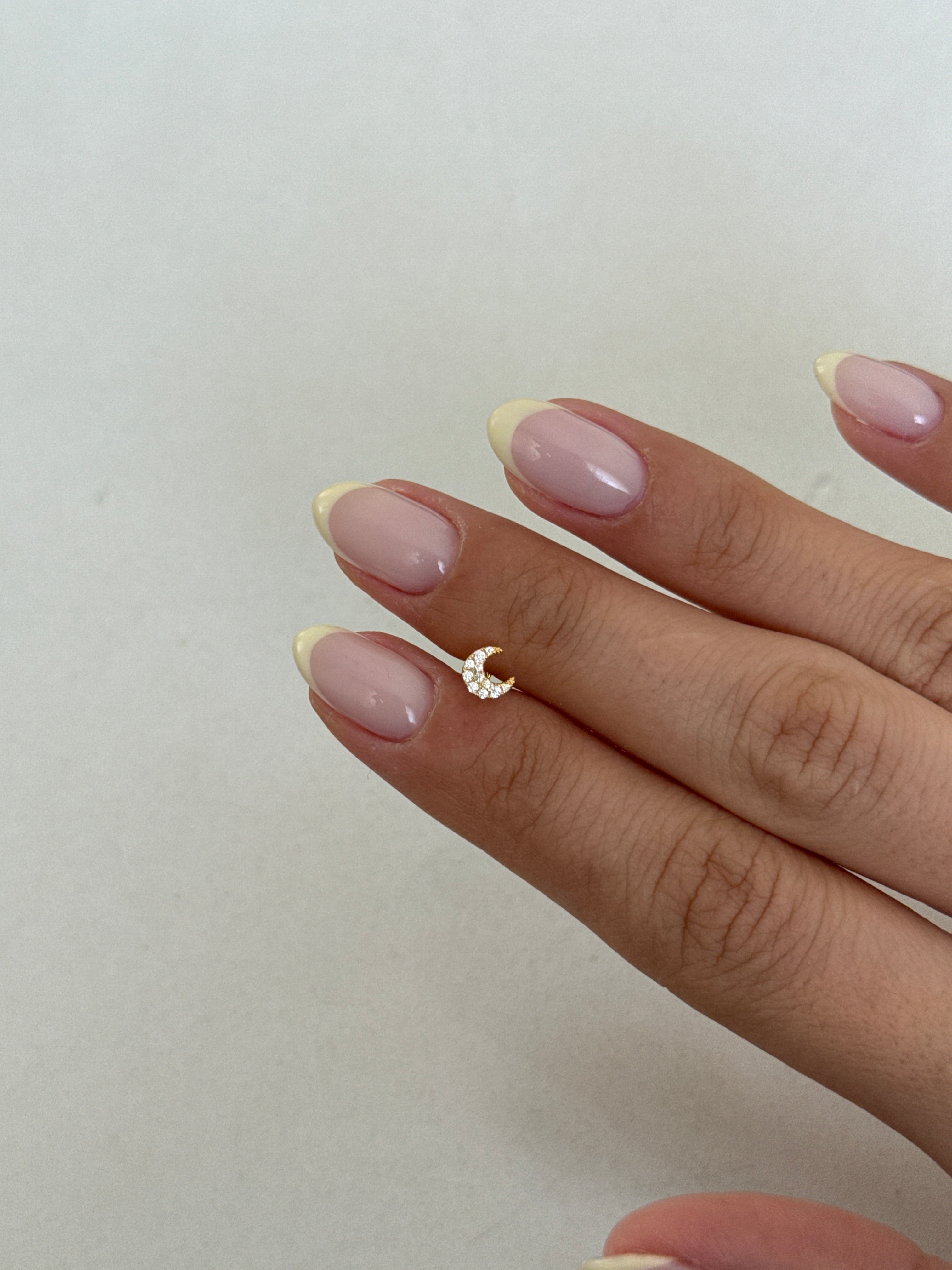 925 gümüş | minimal hilâl piercing