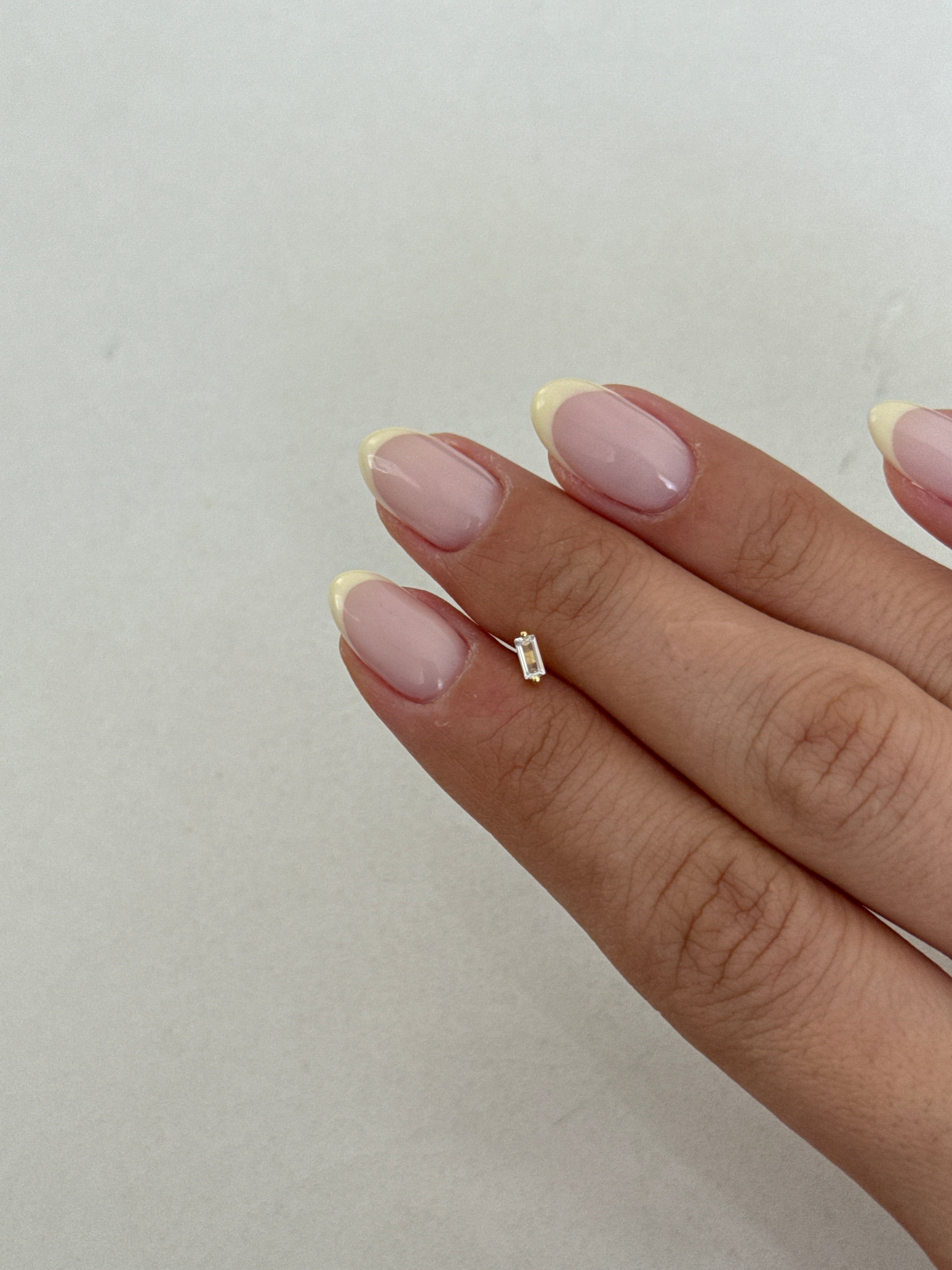 925 gümüş | baget taş piercing